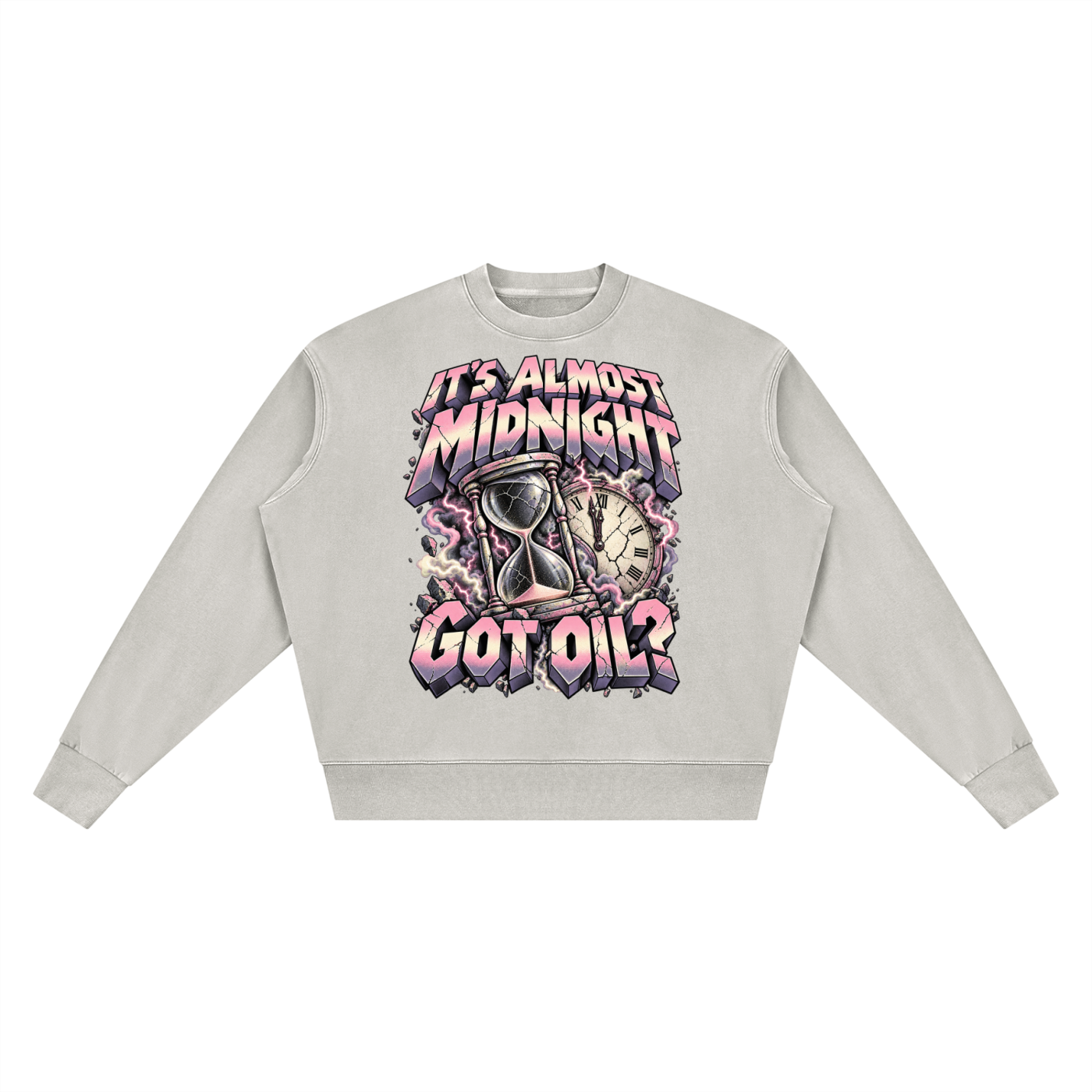 It's almost midnight Unisex Vintage Wash Crewneck Sweatshirt