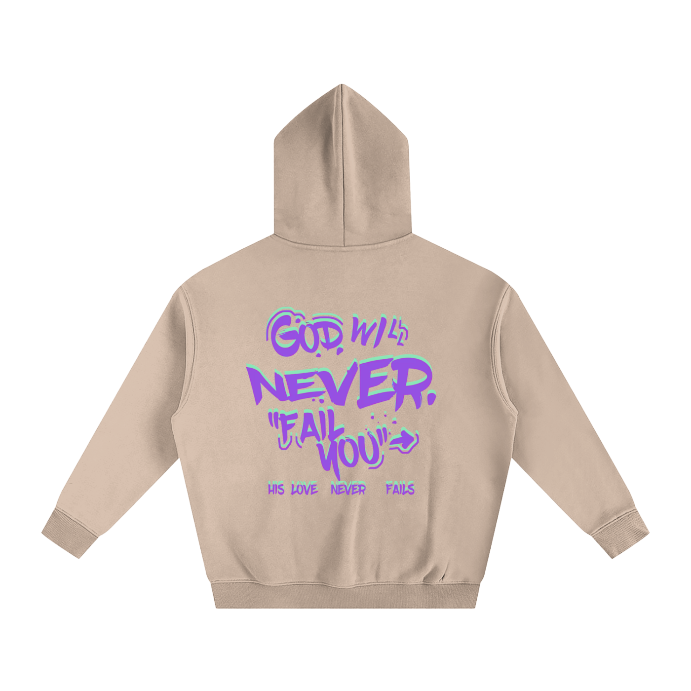 "Connect with God" Oversize Fleeced Hoodie