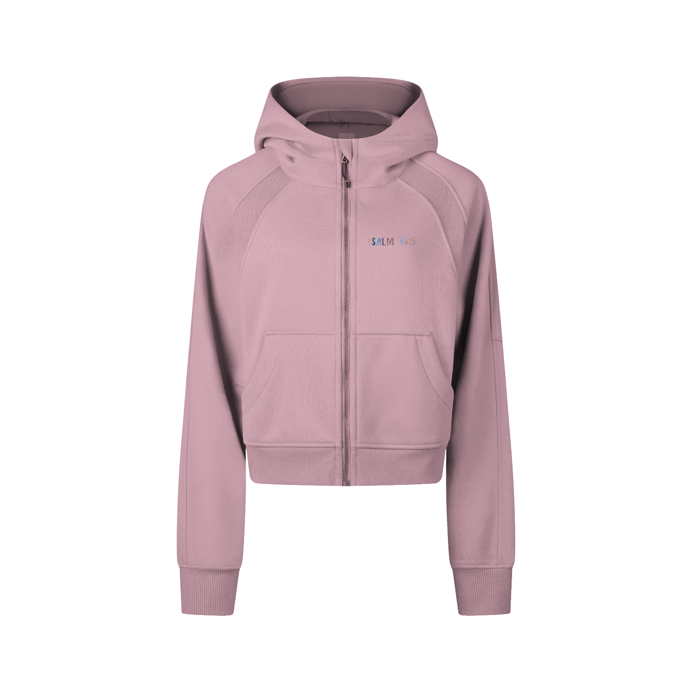 "Psalm 46:5" Women's Cropped Zip-Through Hoodie