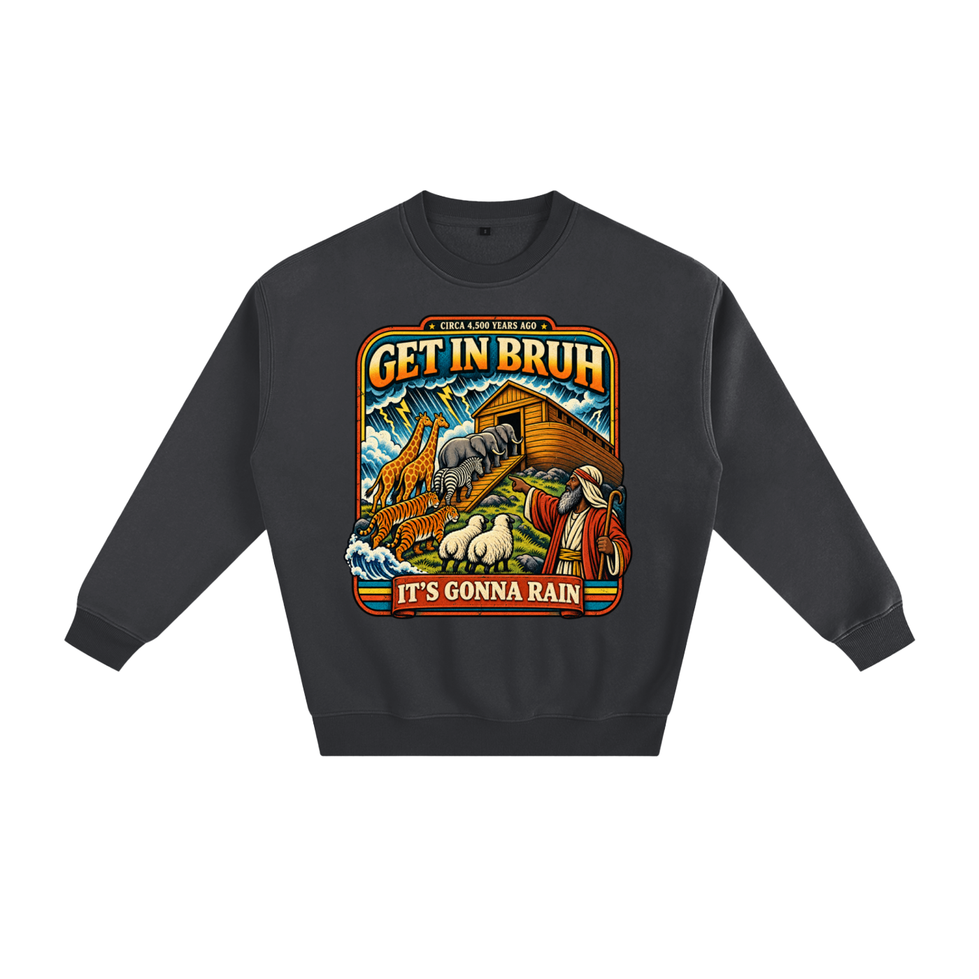 Warning before destruction Fleeced Sweatshirt