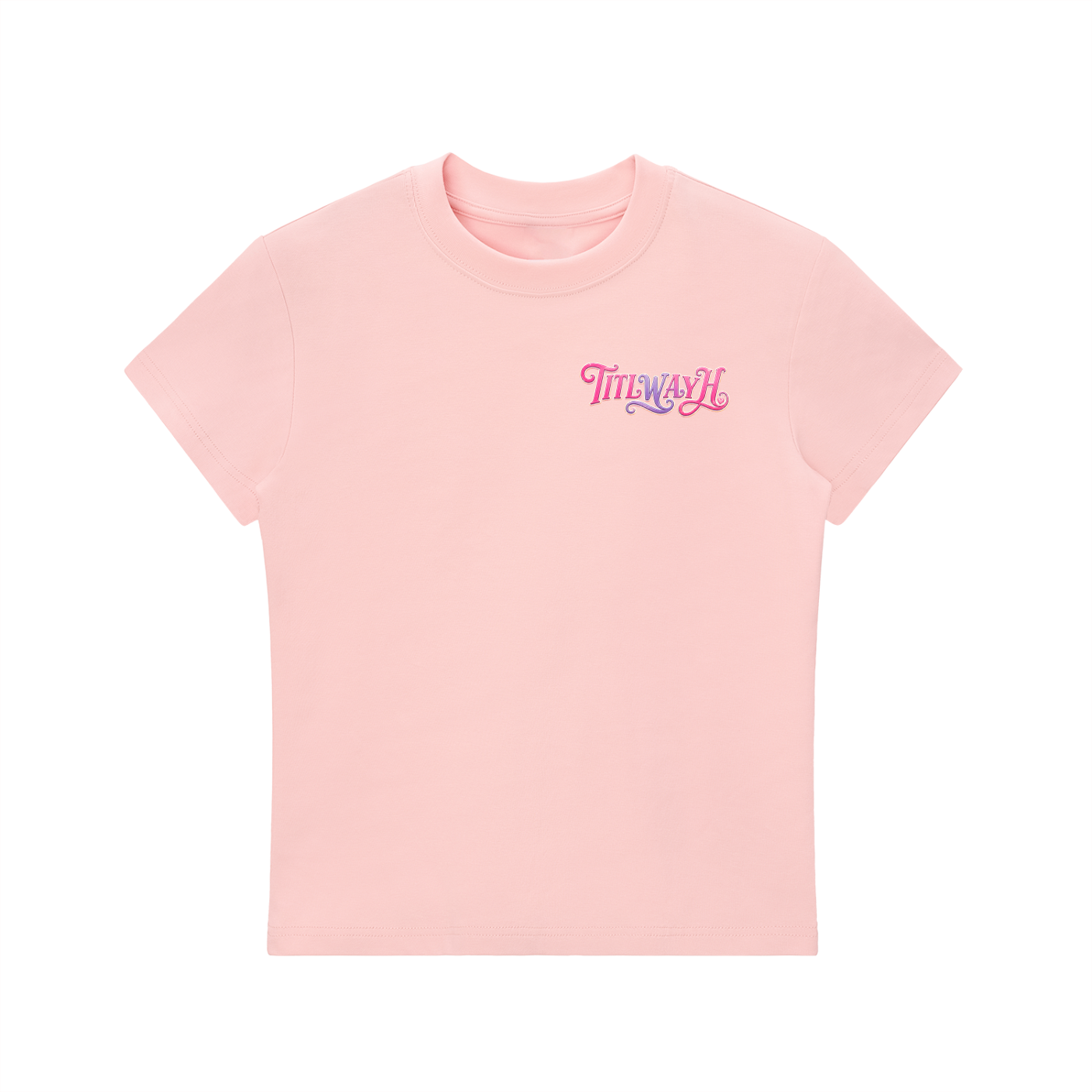 TITLWAYH Essential Bodycon Crewneck T-Shirt