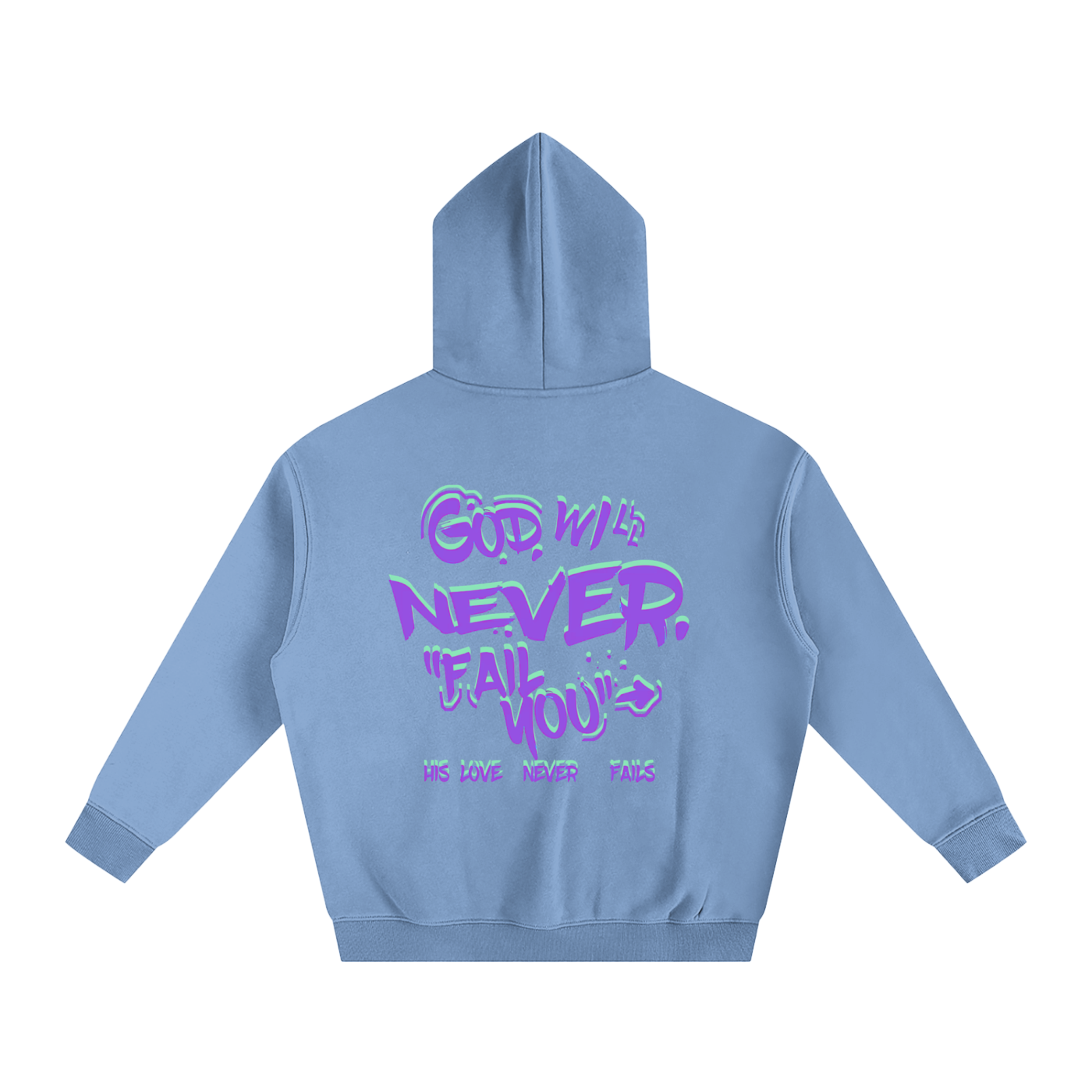 "Connect with God" Oversize Fleeced Hoodie