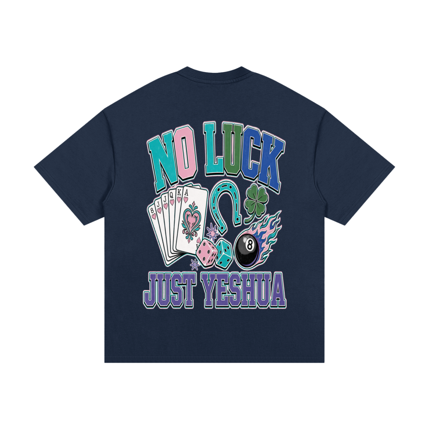 Jesus/No Luck Essential Heavyweight Cotton T-Shirt
