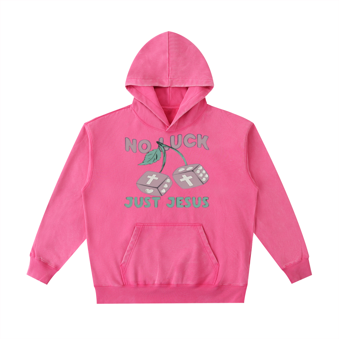 Just Jesus Vintage Washed Heavyweight Hoodie