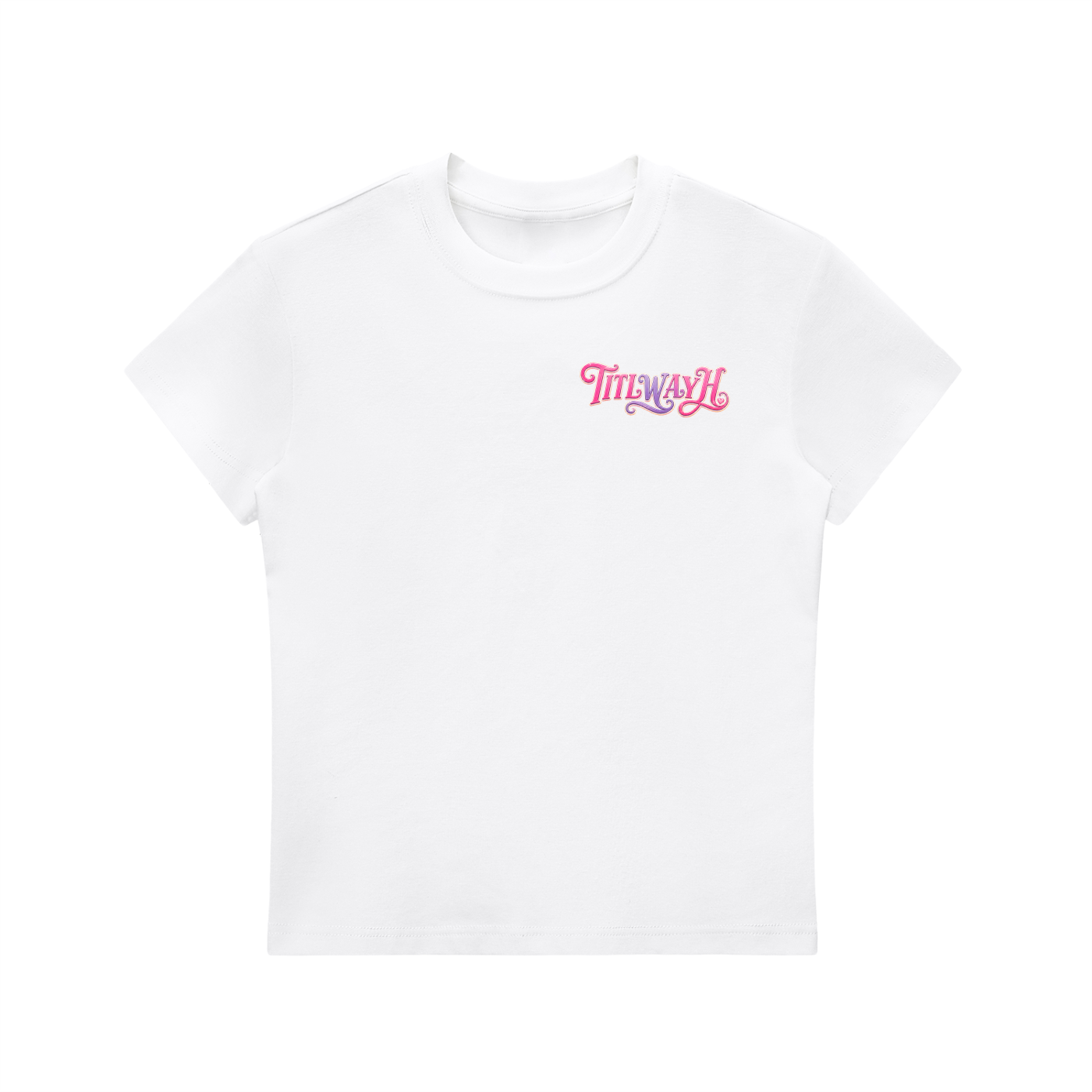 TITLWAYH Essential Bodycon Crewneck T-Shirt