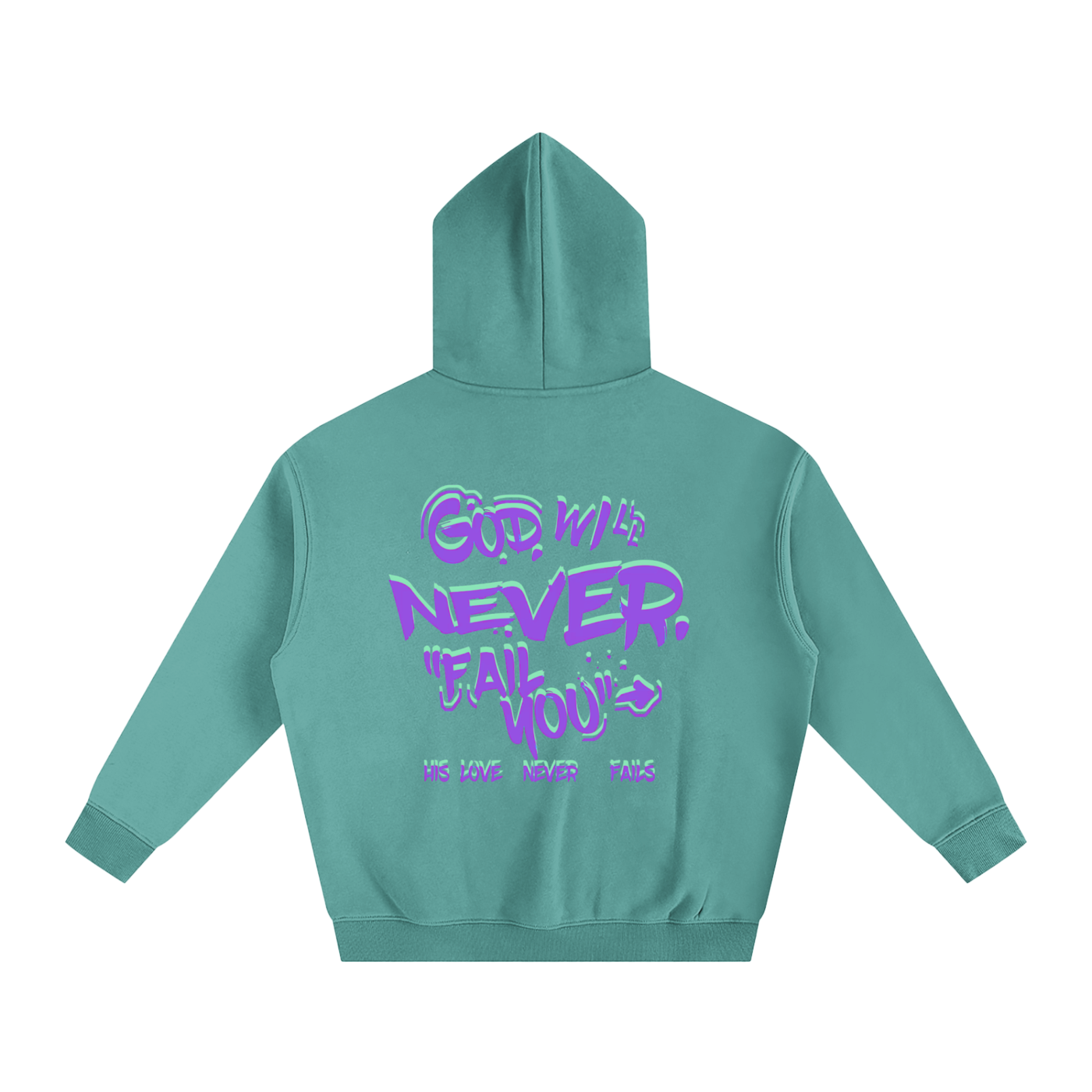 "Connect with God" Oversize Fleeced Hoodie