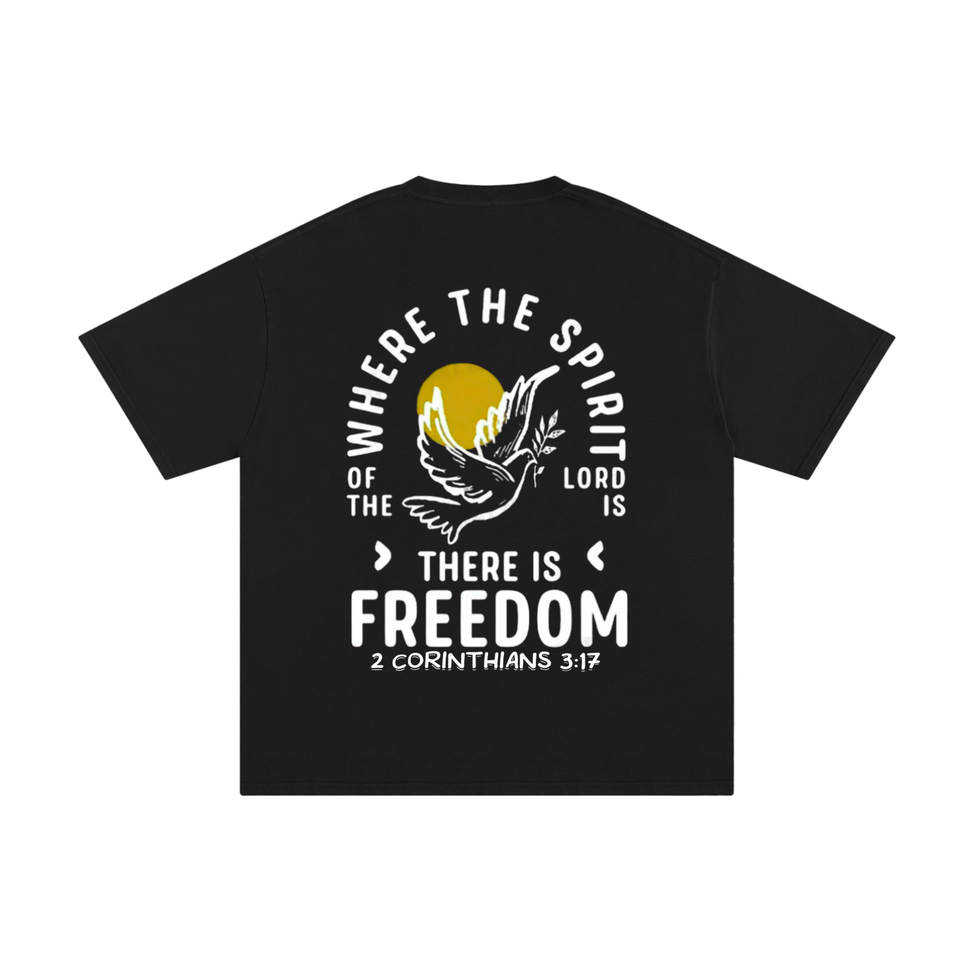 2 Corinthians 3:17 Unisex Pure Cotton T-Shirt