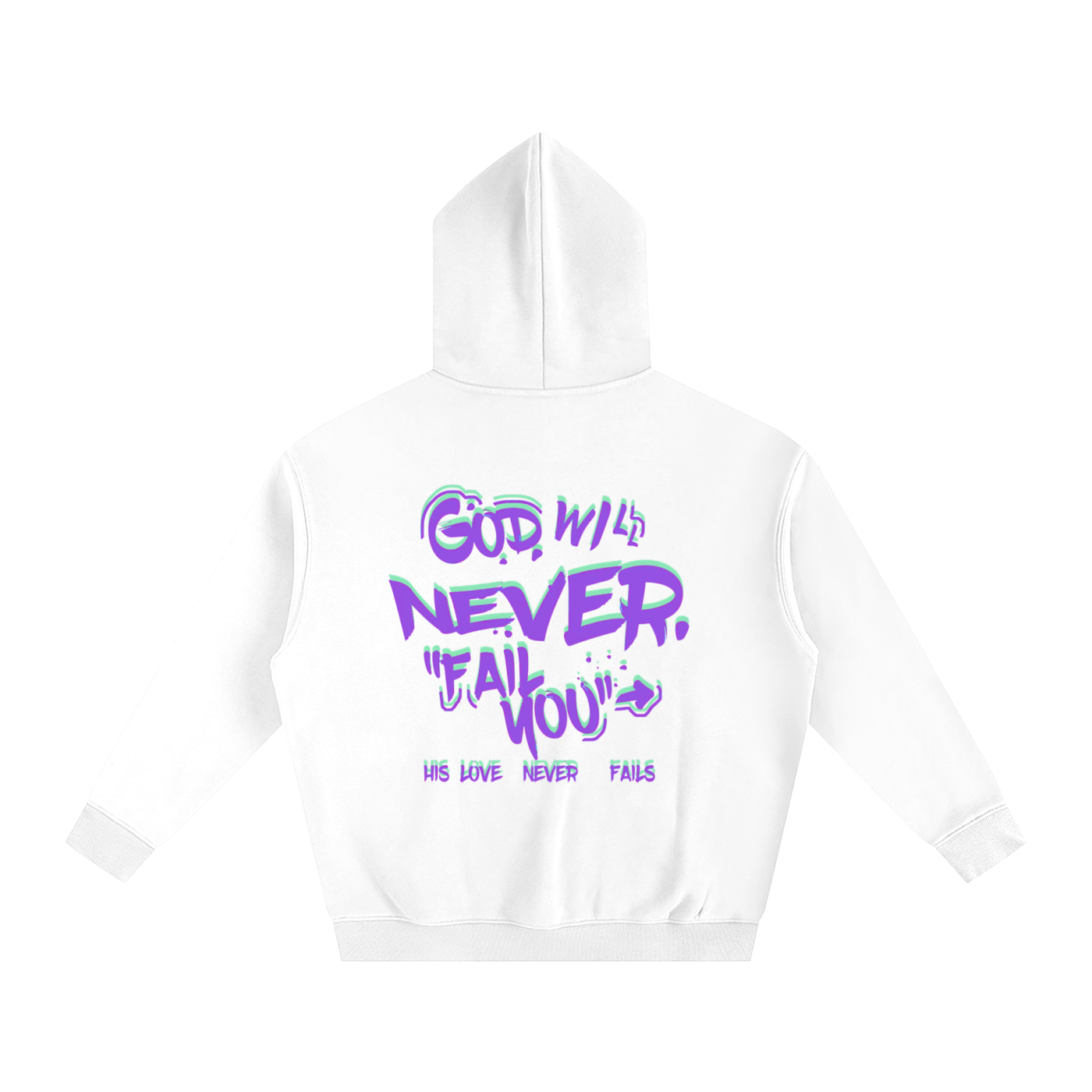 "Connect with God" Oversize Fleeced Hoodie