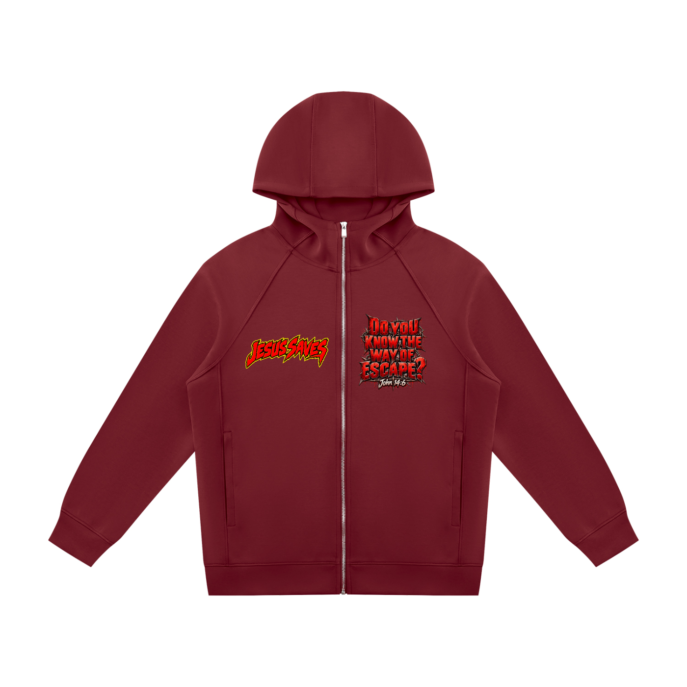 Escape/Days of Noah Unisex Raglan Full Zip Hoodie