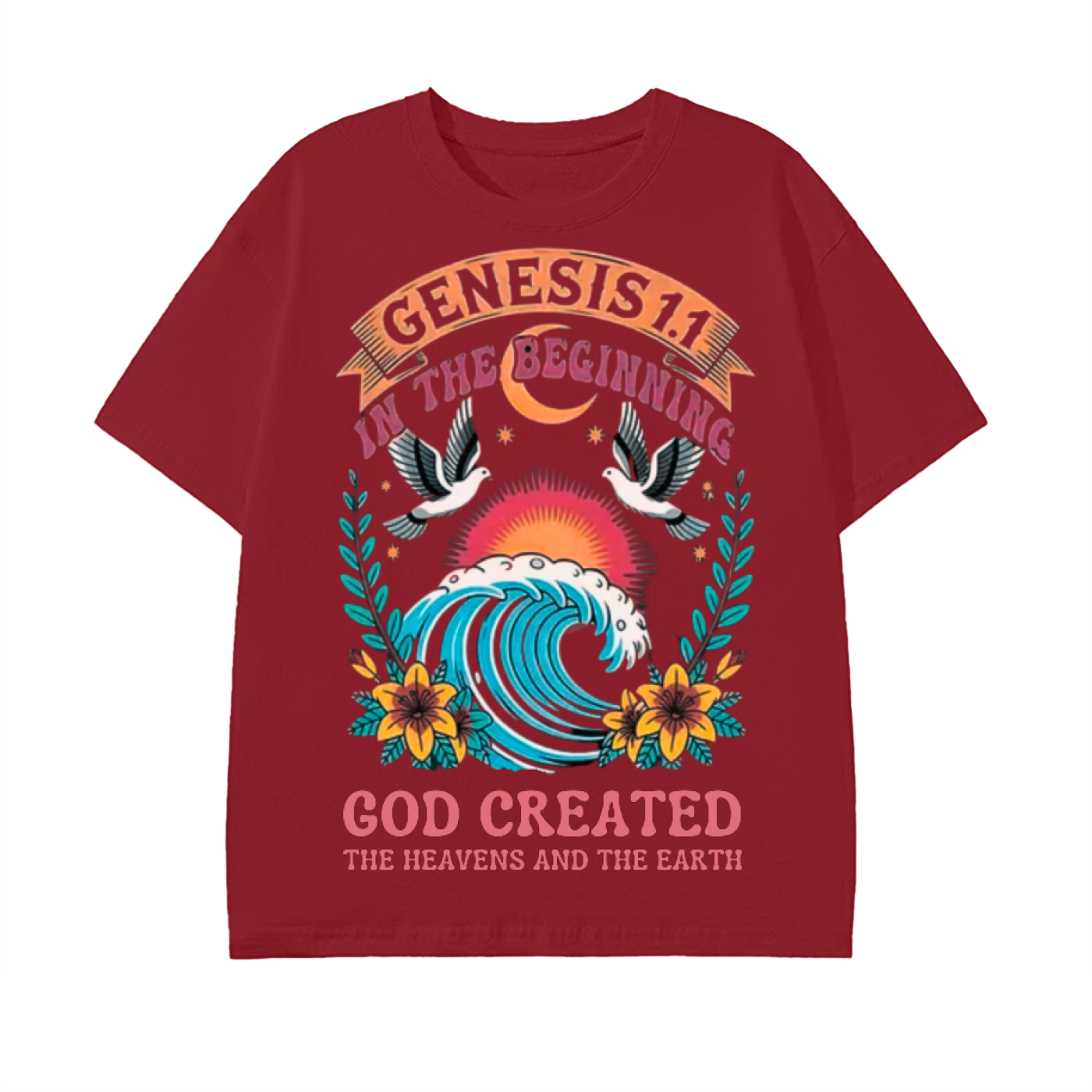 "Genesis 1:1" Pure Cotton Unisex T-Shirt