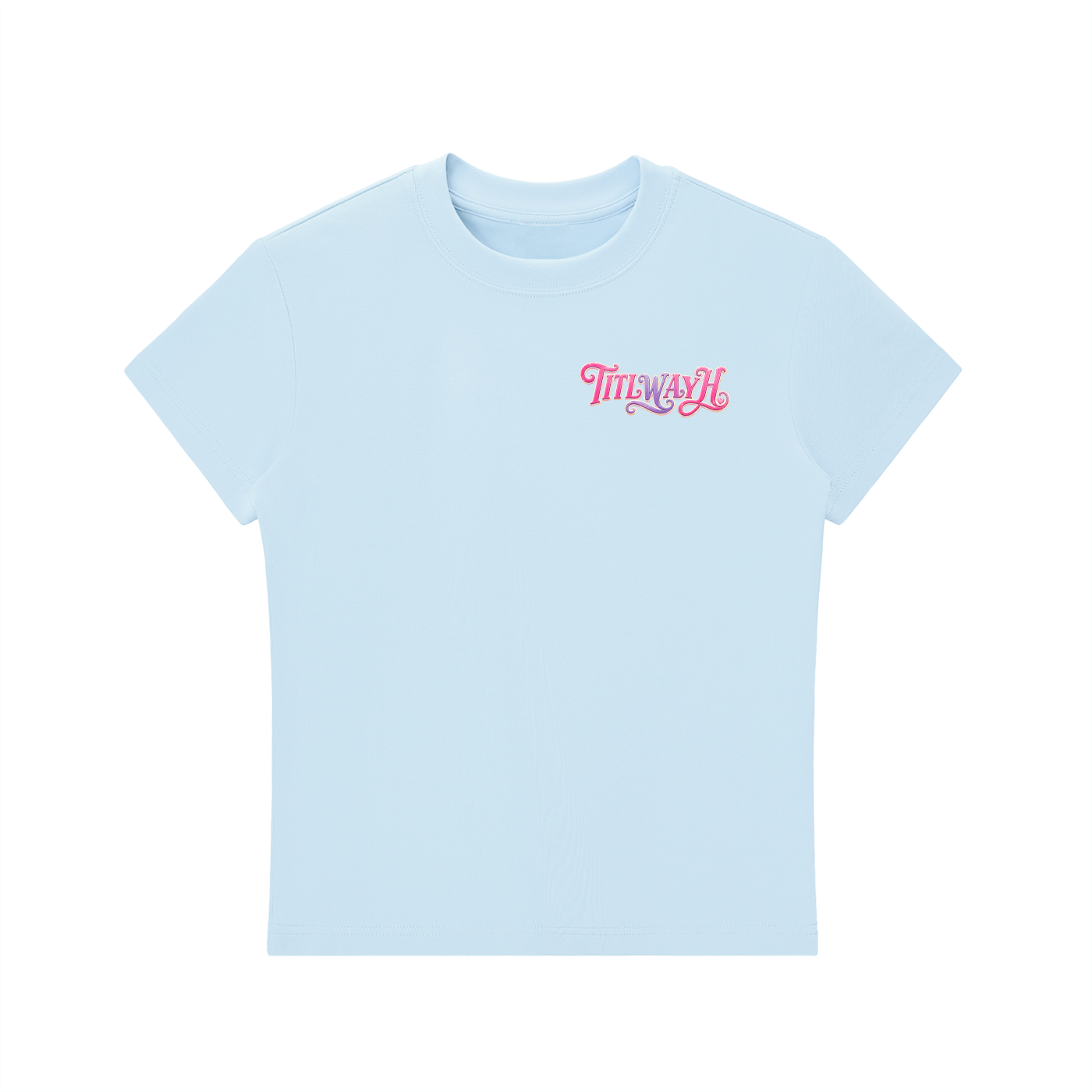 TITLWAYH Essential Bodycon Crewneck T-Shirt