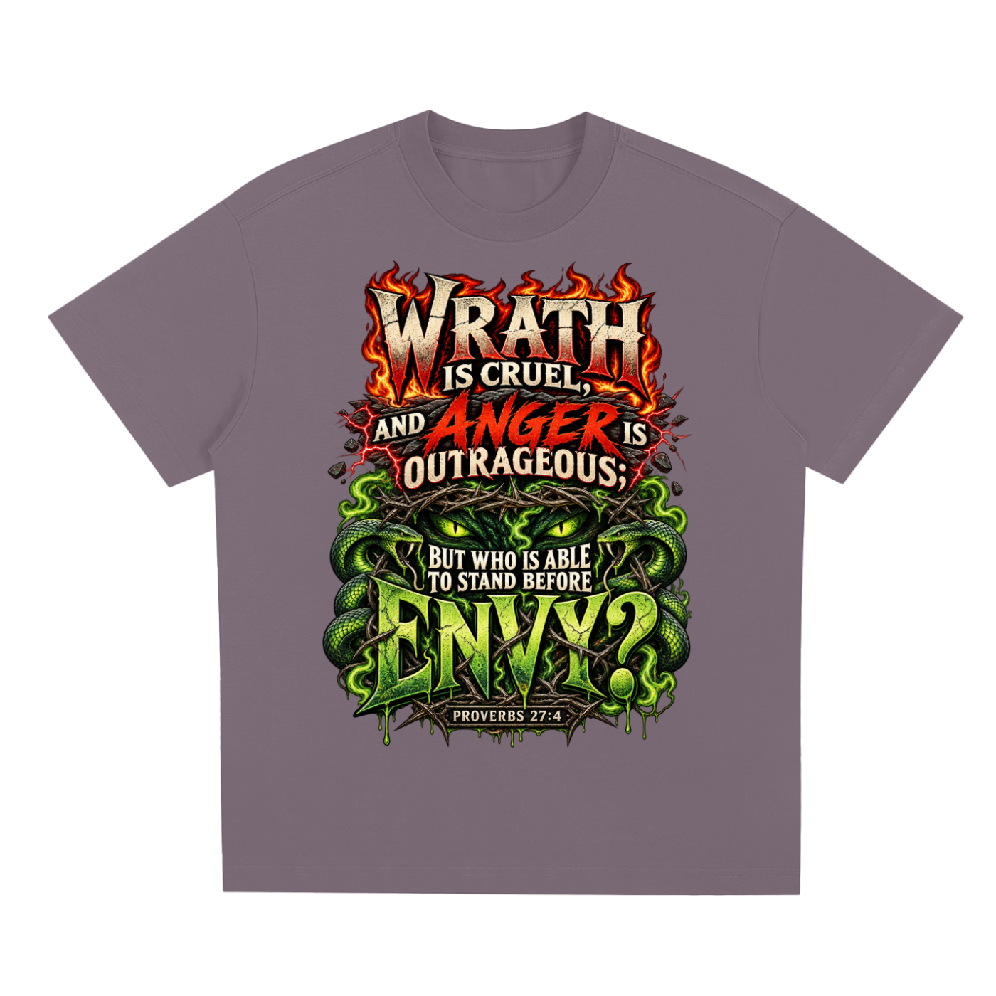 Proverbs 27:4 Sorona Quick-Dry Cooling T-Shirt
