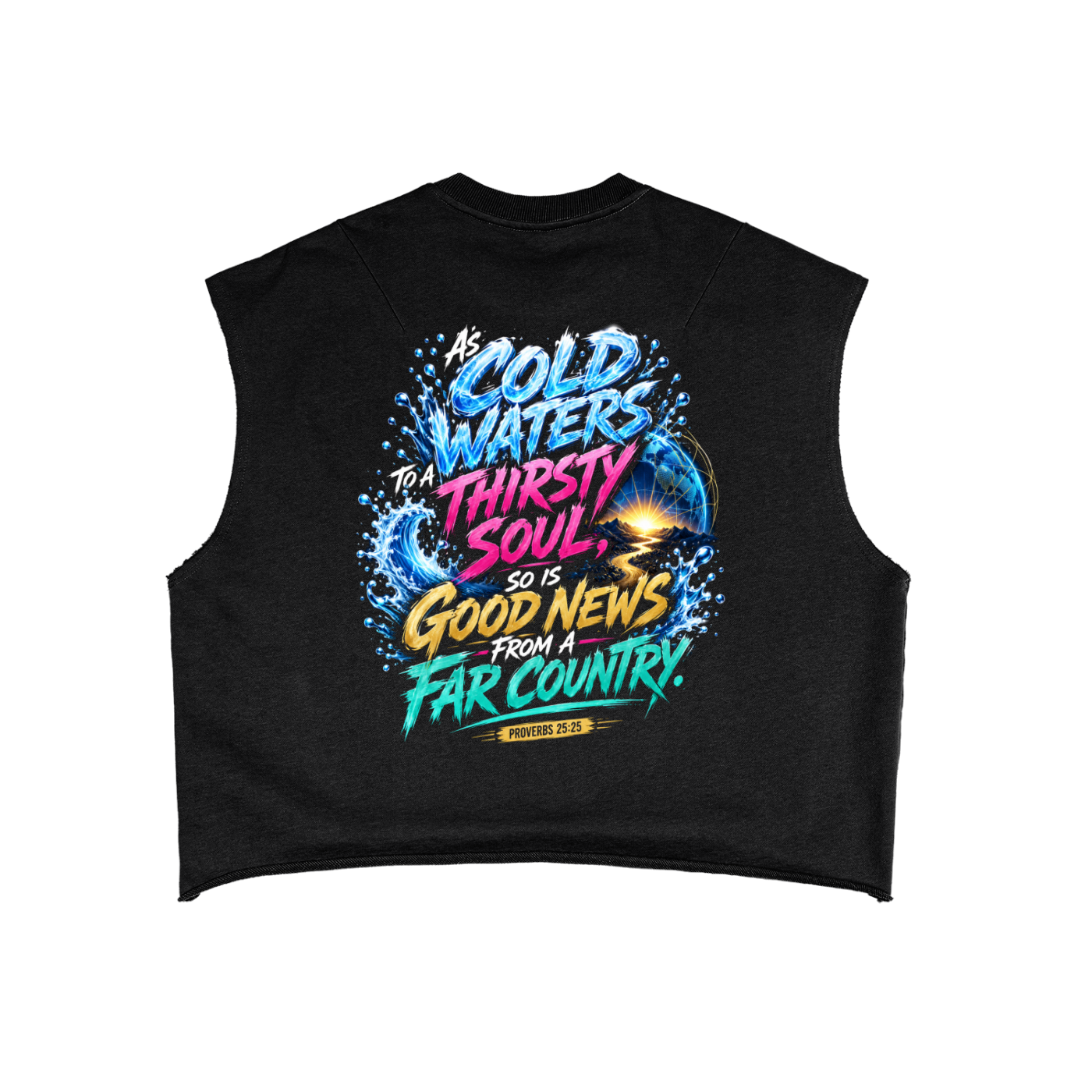 John 4:14 French Terry Boxy Tank Top