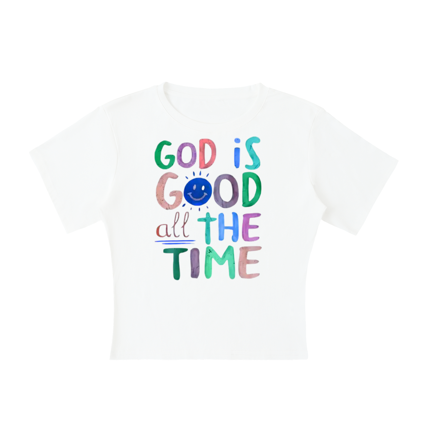 "God is good" Women's Lightweight Cocoon Shape Short Sleeve Top