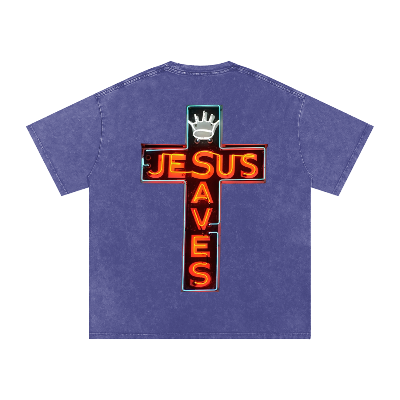 "HOPE" Snow Washed Oversized Cotton T-Shirt