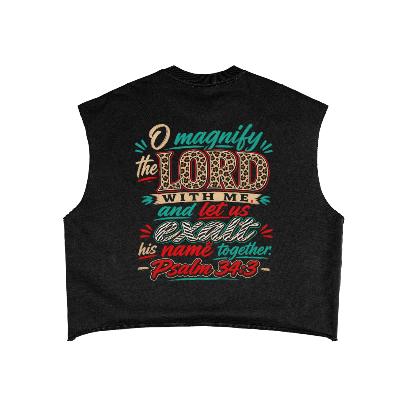 Psalm 34 French Terry Boxy Tank Top