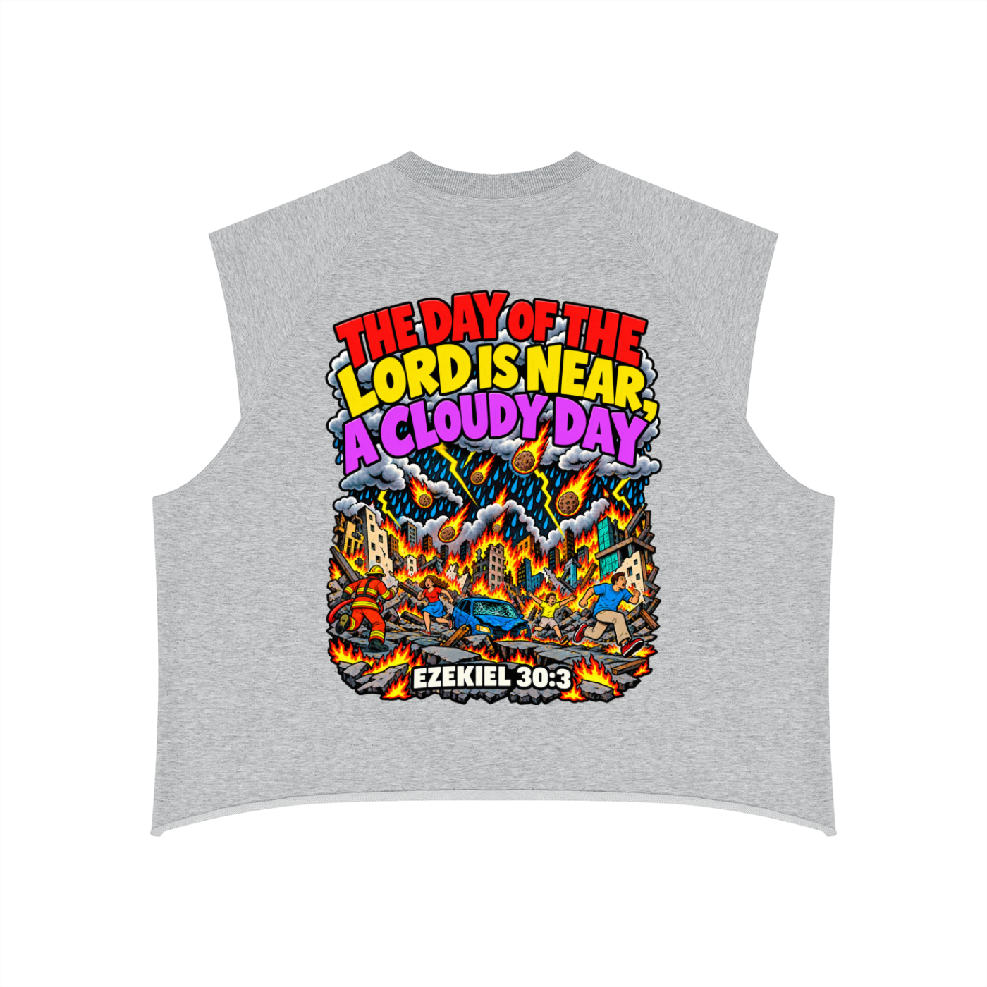 Ezekiel 30:3 Men’s Boxy Raw Hem Tank Top