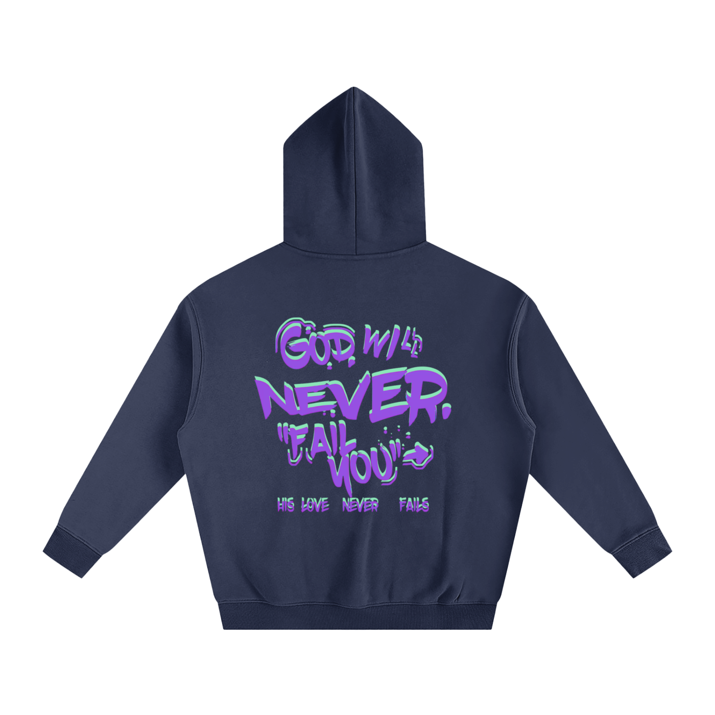 "Connect with God" Oversize Fleeced Hoodie