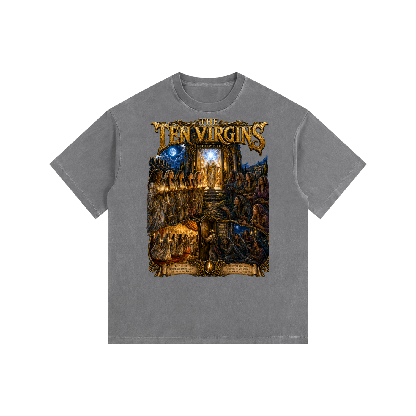 The 10 Virgins Vintage Washed Oversized Cotton T-Shirt