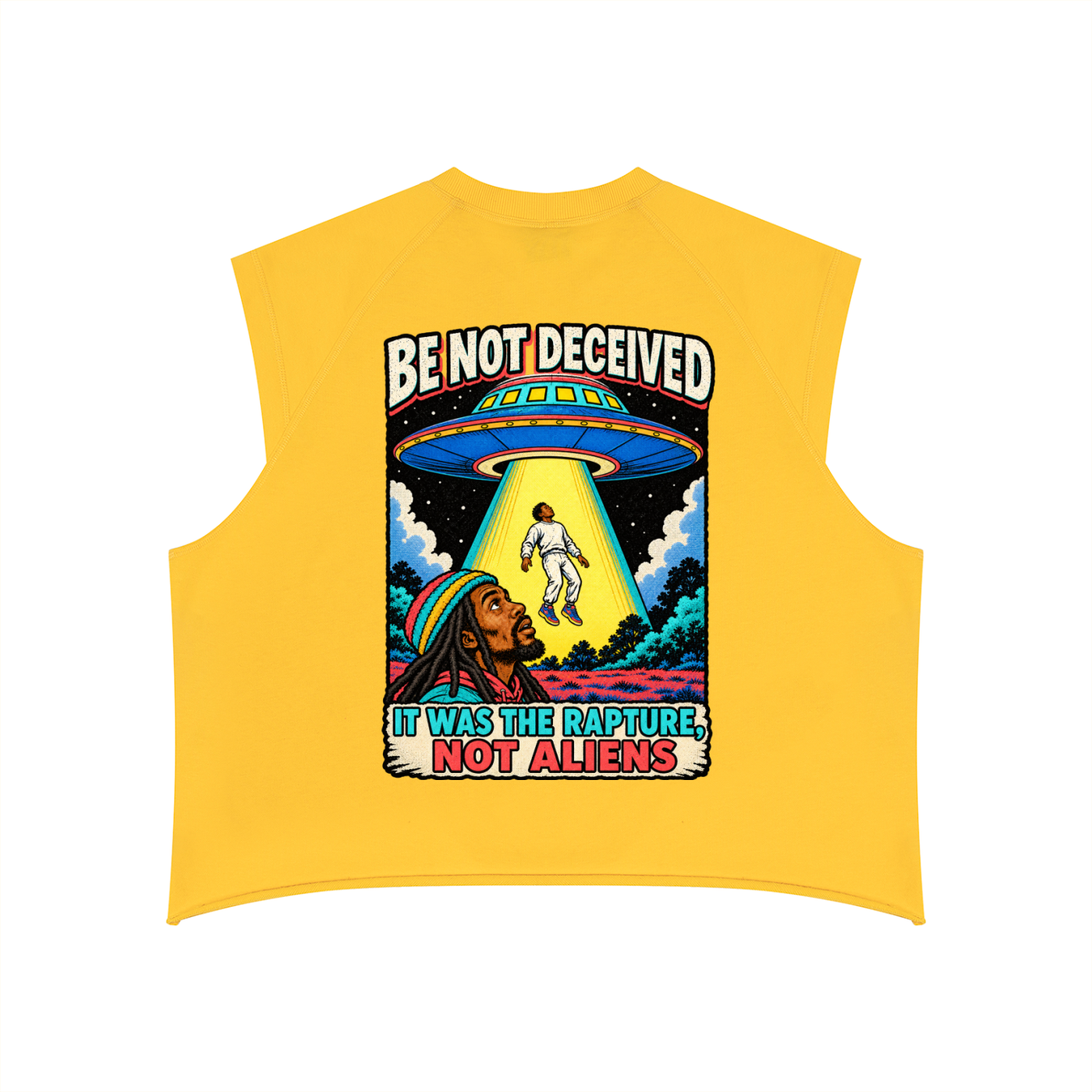 Rapture Soon Men’s Boxy Raw Hem Tank Top