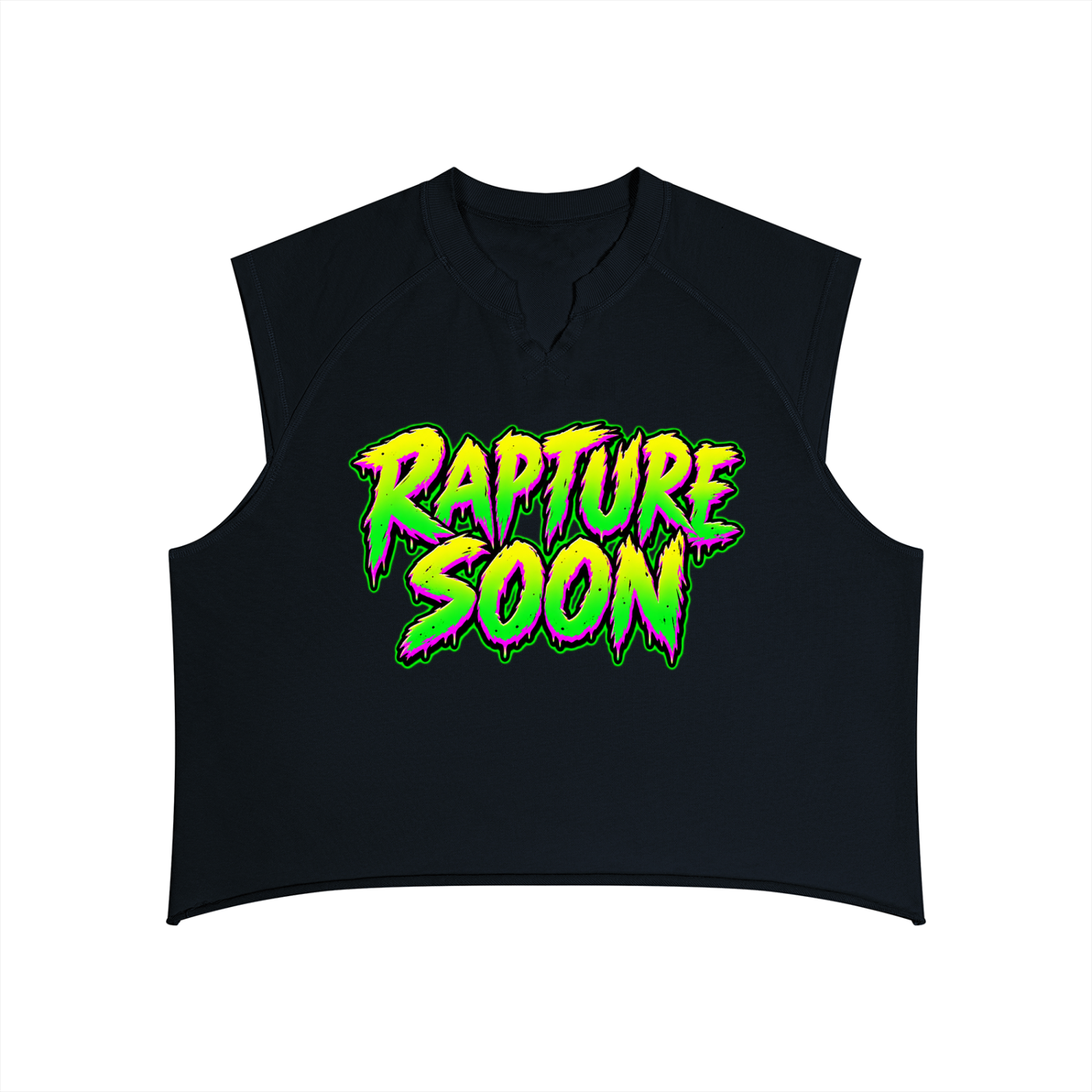 Rapture Soon 1 Cor. 15:51-52 Men’s Boxy Raw Hem Tank Top