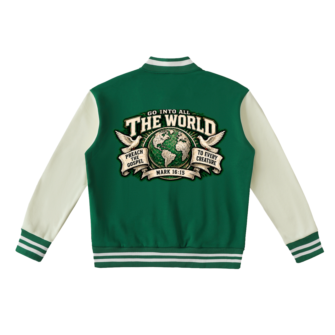 Good News Two-Tone Fleeced Varsity Jacket