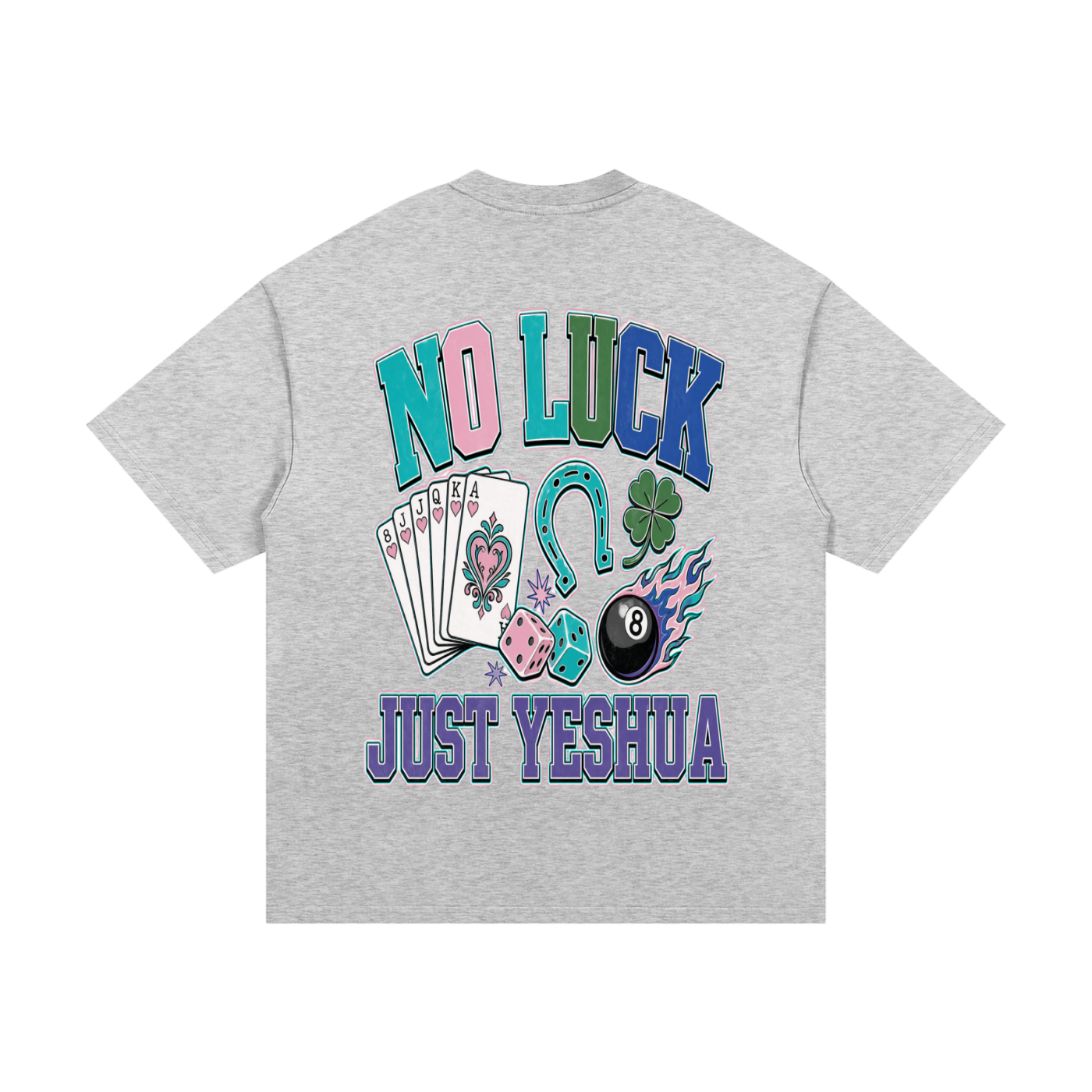 Jesus/No Luck Essential Heavyweight Cotton T-Shirt