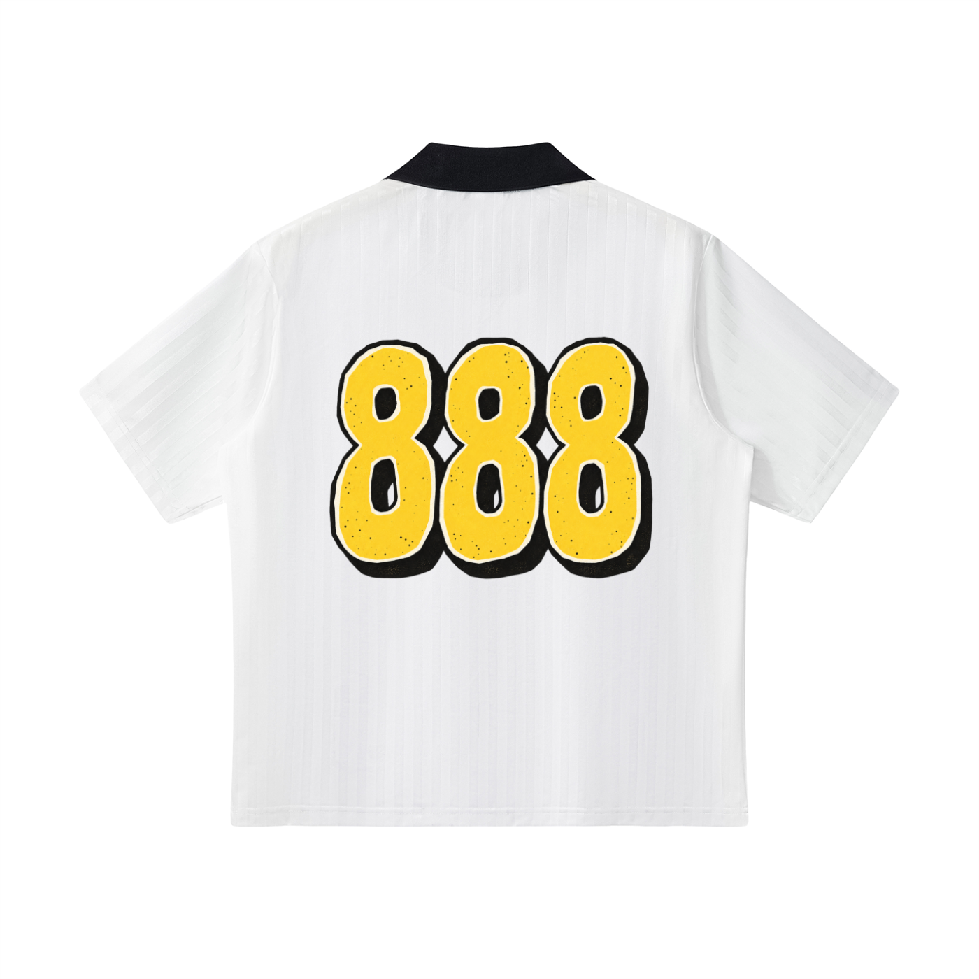 888 Contrast Collar Striped Soccer Jersey