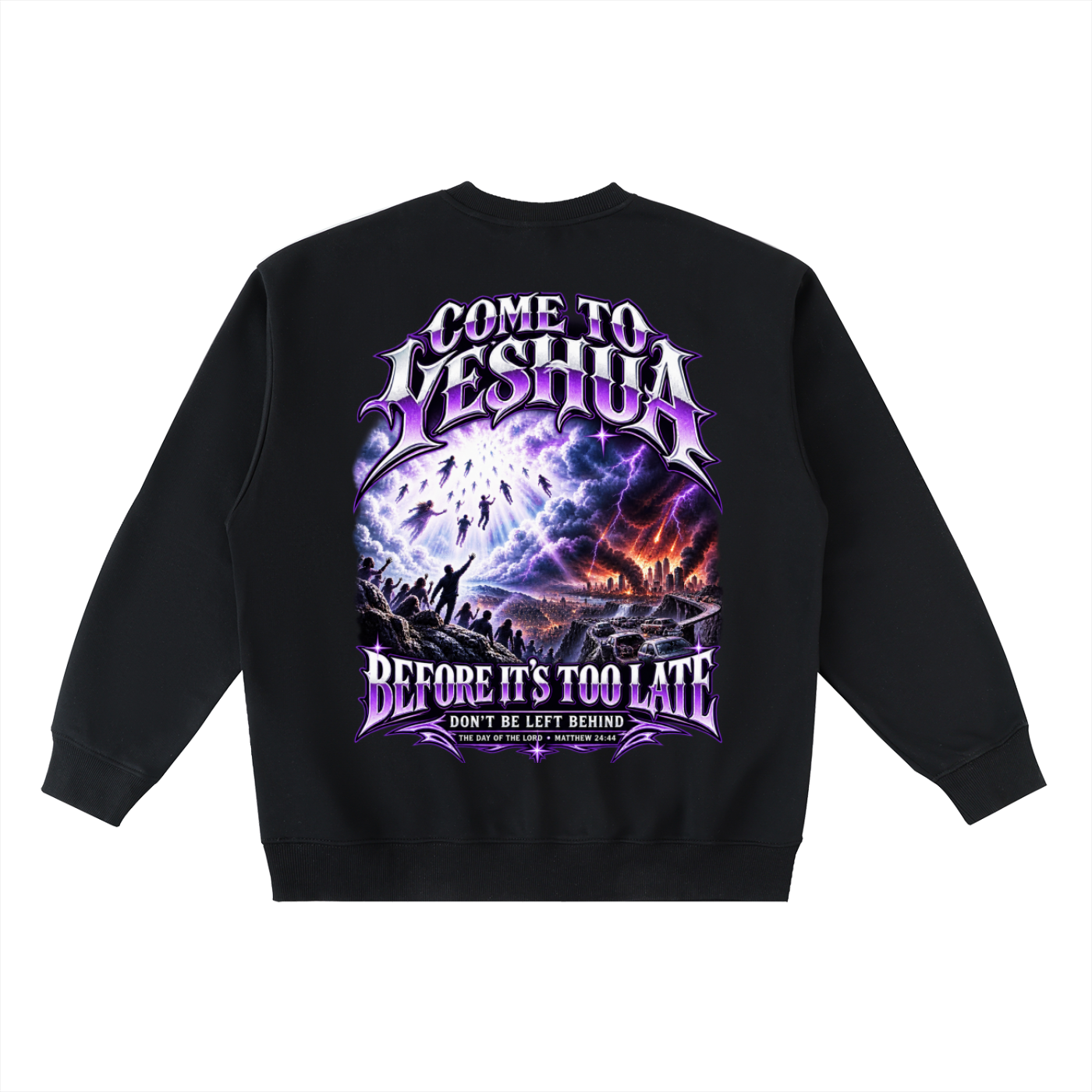 Come to Yeshua Oversized Crewneck Taped Sweatshirt