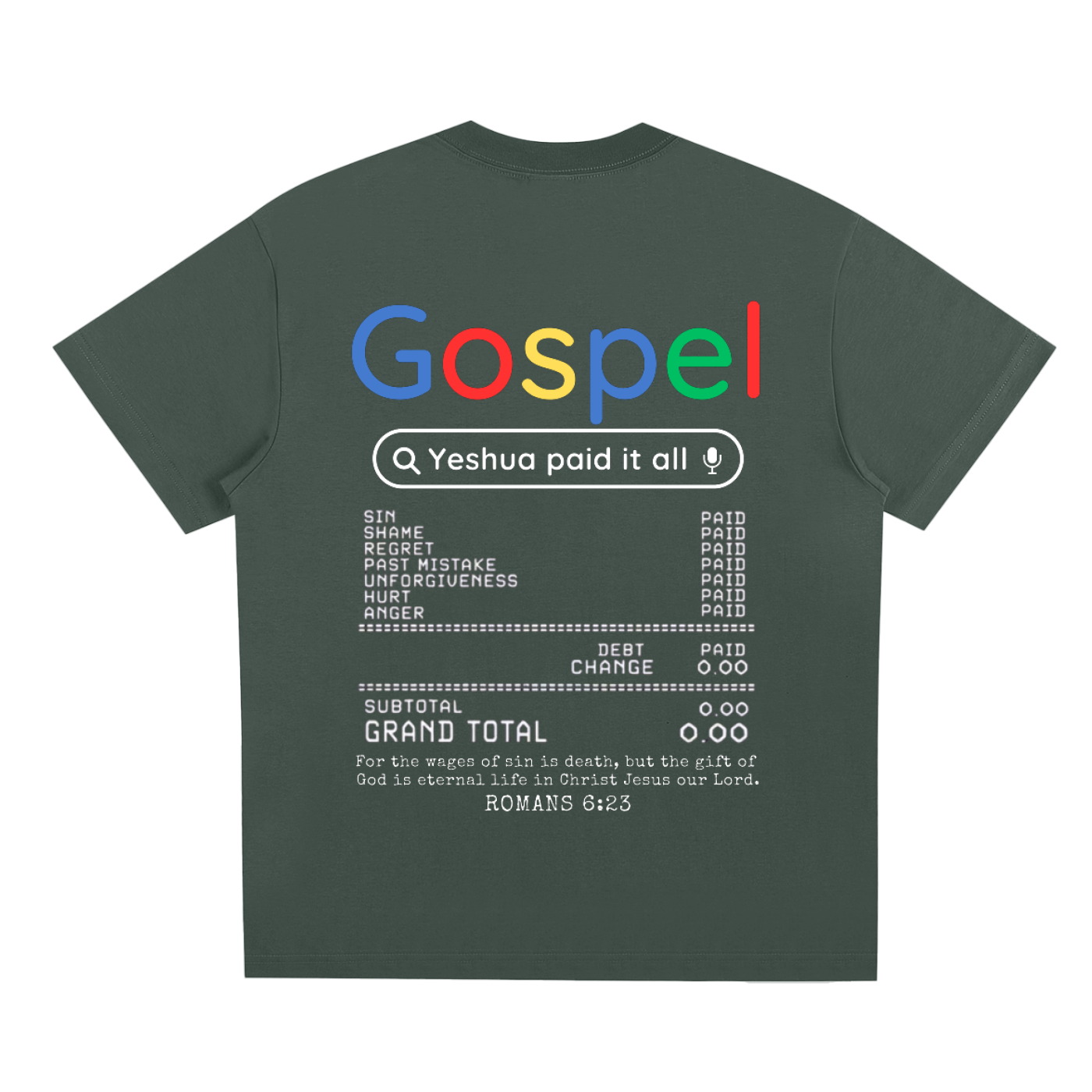 "Gospel" Sorona Quick-Dry Cooling T-Shirt