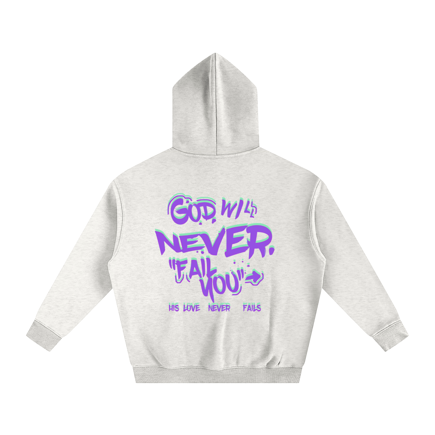 "Connect with God" Oversize Fleeced Hoodie