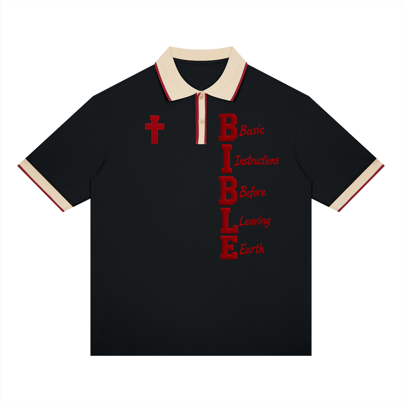 B.I.B.L.E. Unisex Color Block Polo Shirt