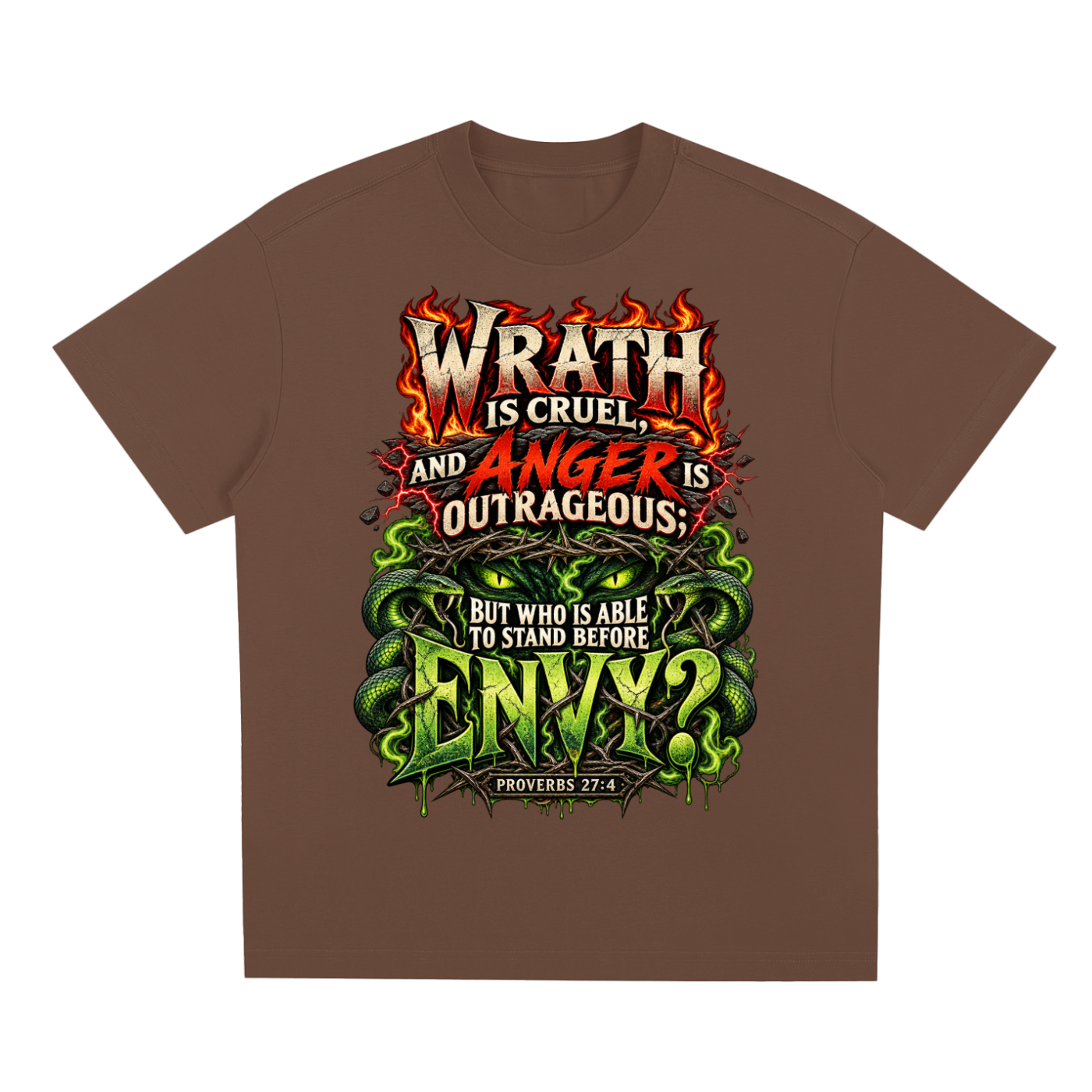 Proverbs 27:4 Sorona Quick-Dry Cooling T-Shirt