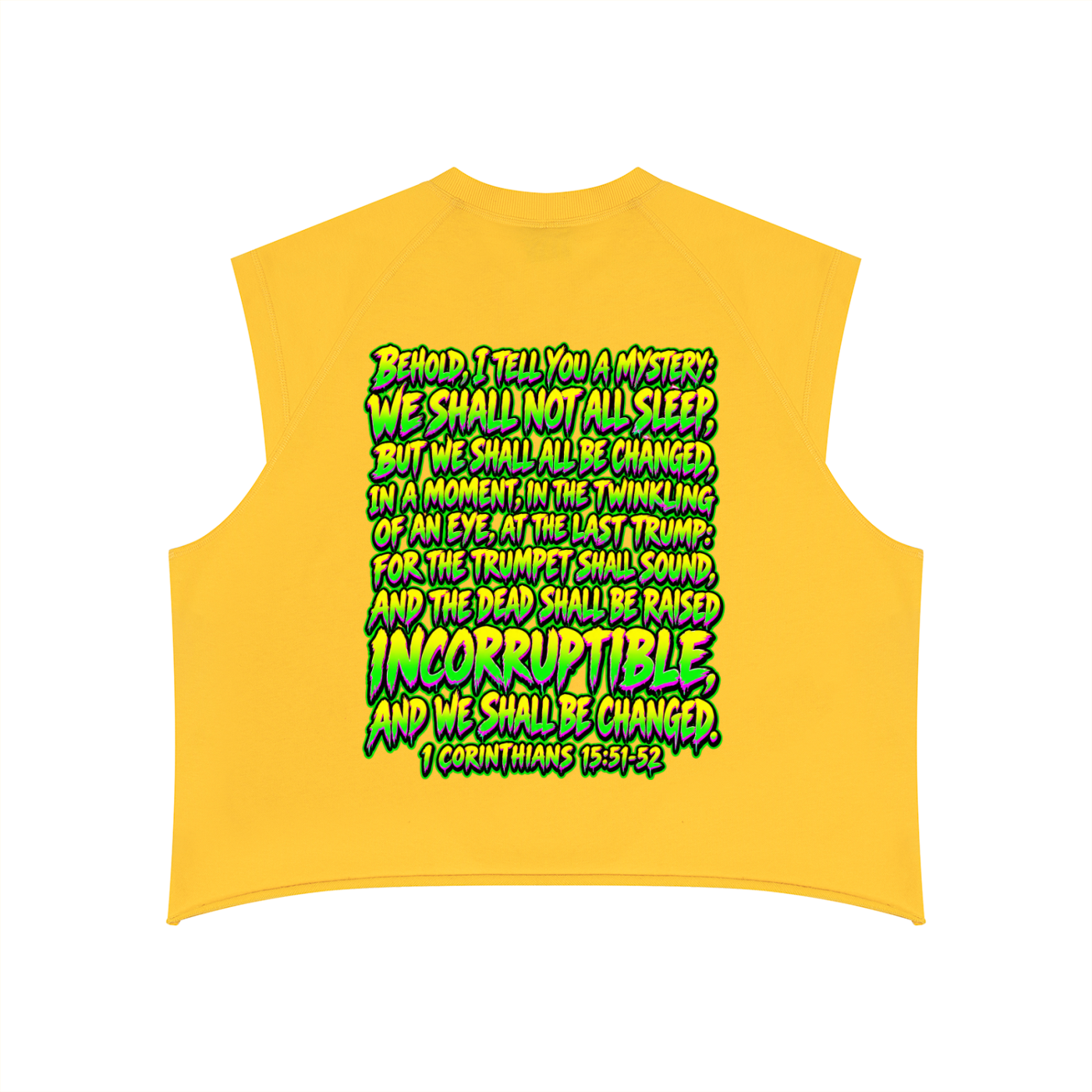 Rapture Soon 1 Cor. 15:51-52 Men’s Boxy Raw Hem Tank Top
