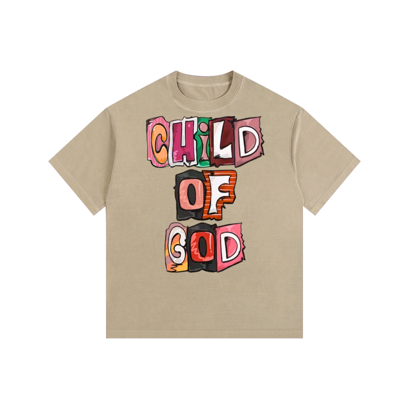 Child of God Vintage Washed Oversized Cotton T-Shirt