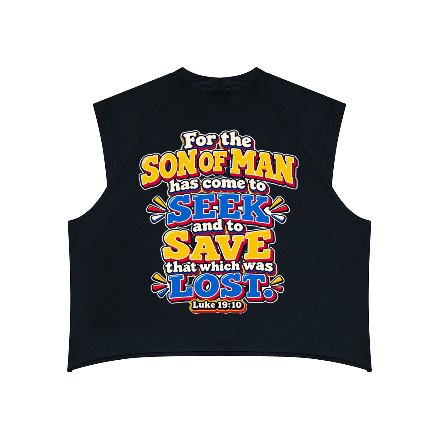 Call on Jesus Men’s Boxy Raw Hem Tank Top