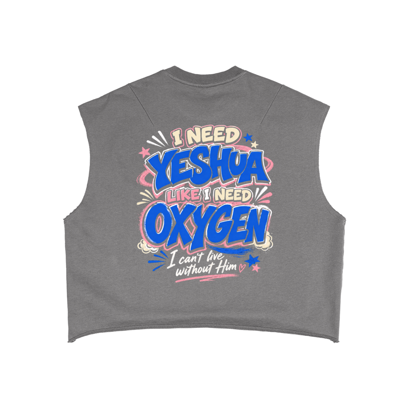 Money can't save me French Terry Boxy Tank Top