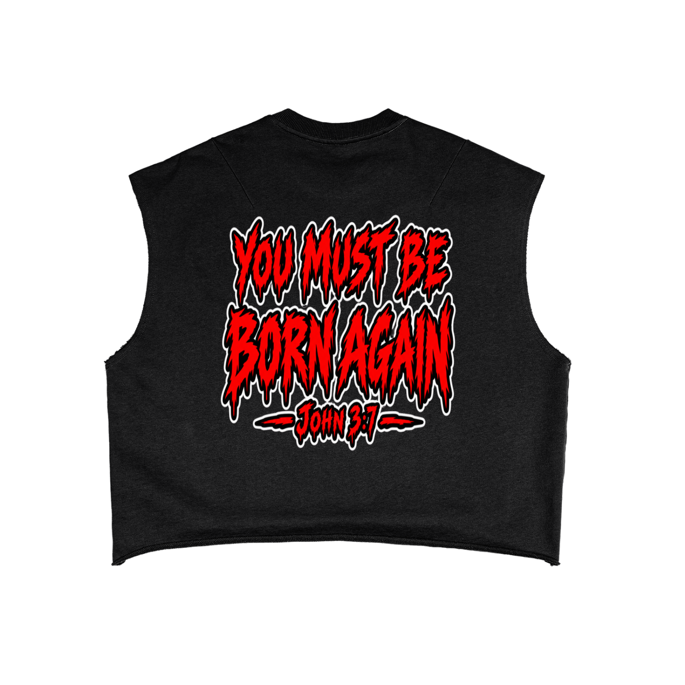 John 3:7 French Terry Boxy Tank Top