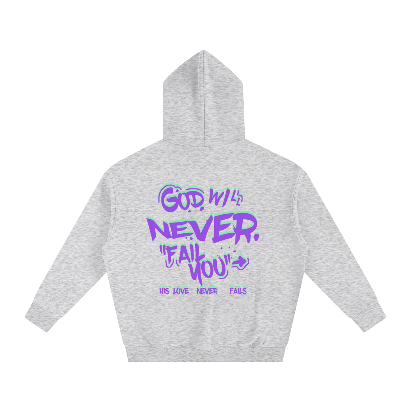 "Connect with God" Oversize Fleeced Hoodie