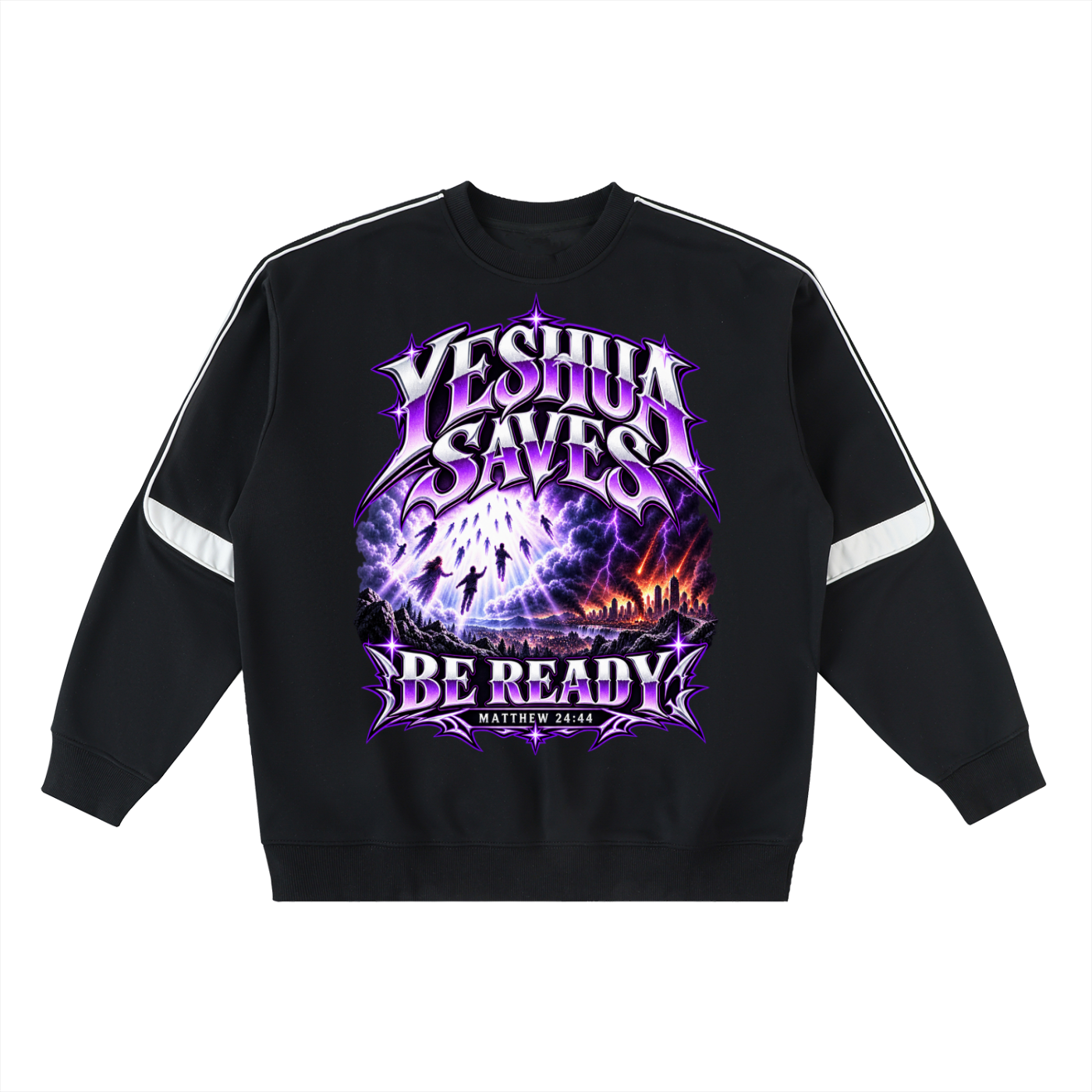 Come to Yeshua Oversized Crewneck Taped Sweatshirt