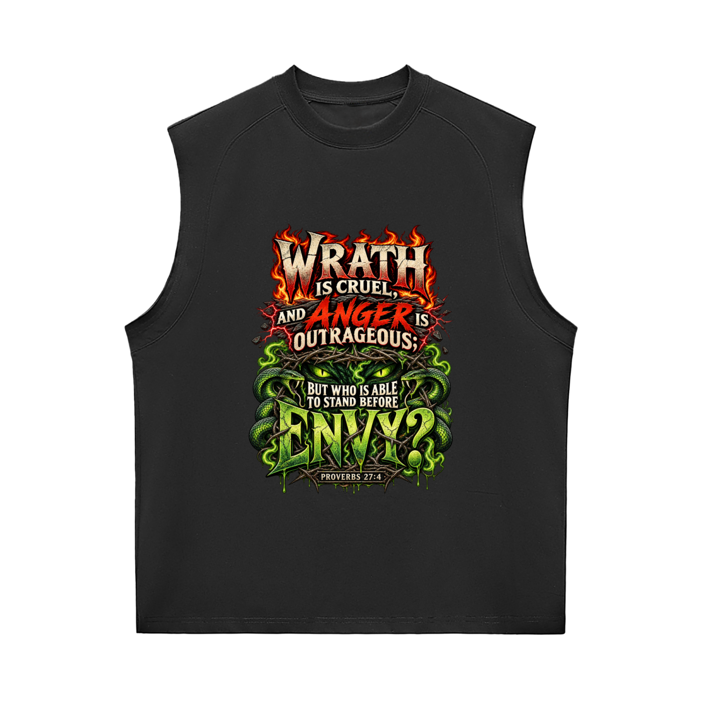 Proverbs 27:4 & 20 Sorona Quick-Dry Cooling Tank Top