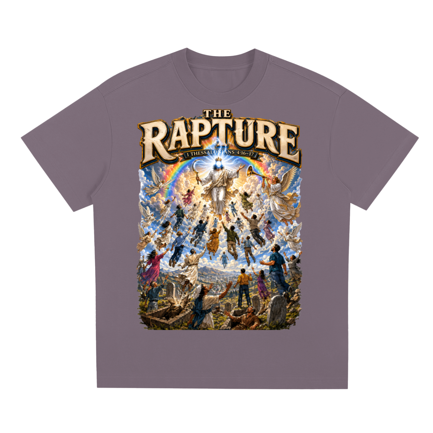 1 Thessalonians 4:16-17 Sorona Quick-Dry Cooling T-Shirt