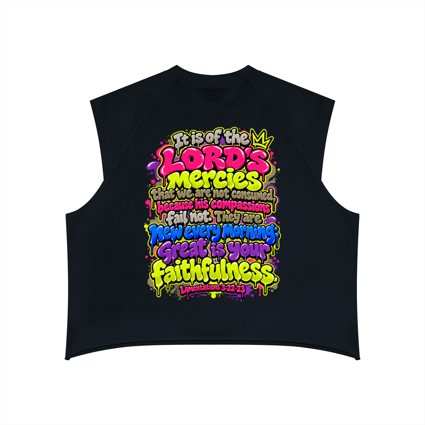 Mercy, Mercy Me Men’s Boxy Raw Hem Tank Top