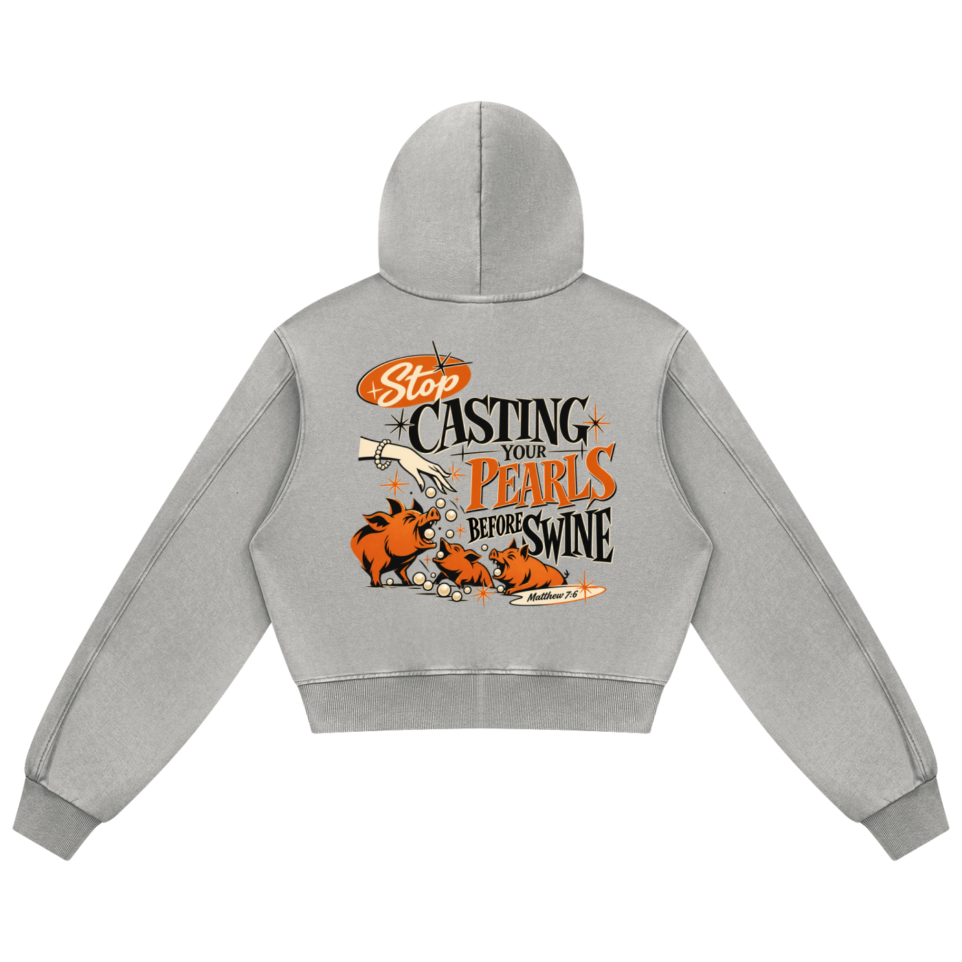 Pearl's of Wisdom Women's Mineral Wash Full Zip Hoodie