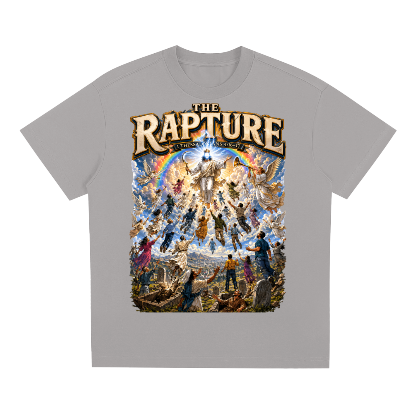 1 Thessalonians 4:16-17 Sorona Quick-Dry Cooling T-Shirt