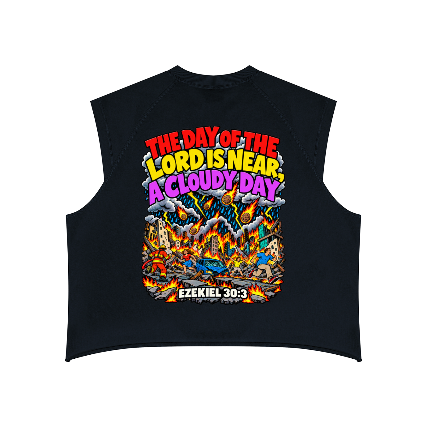 Ezekiel 30:3 Men’s Boxy Raw Hem Tank Top
