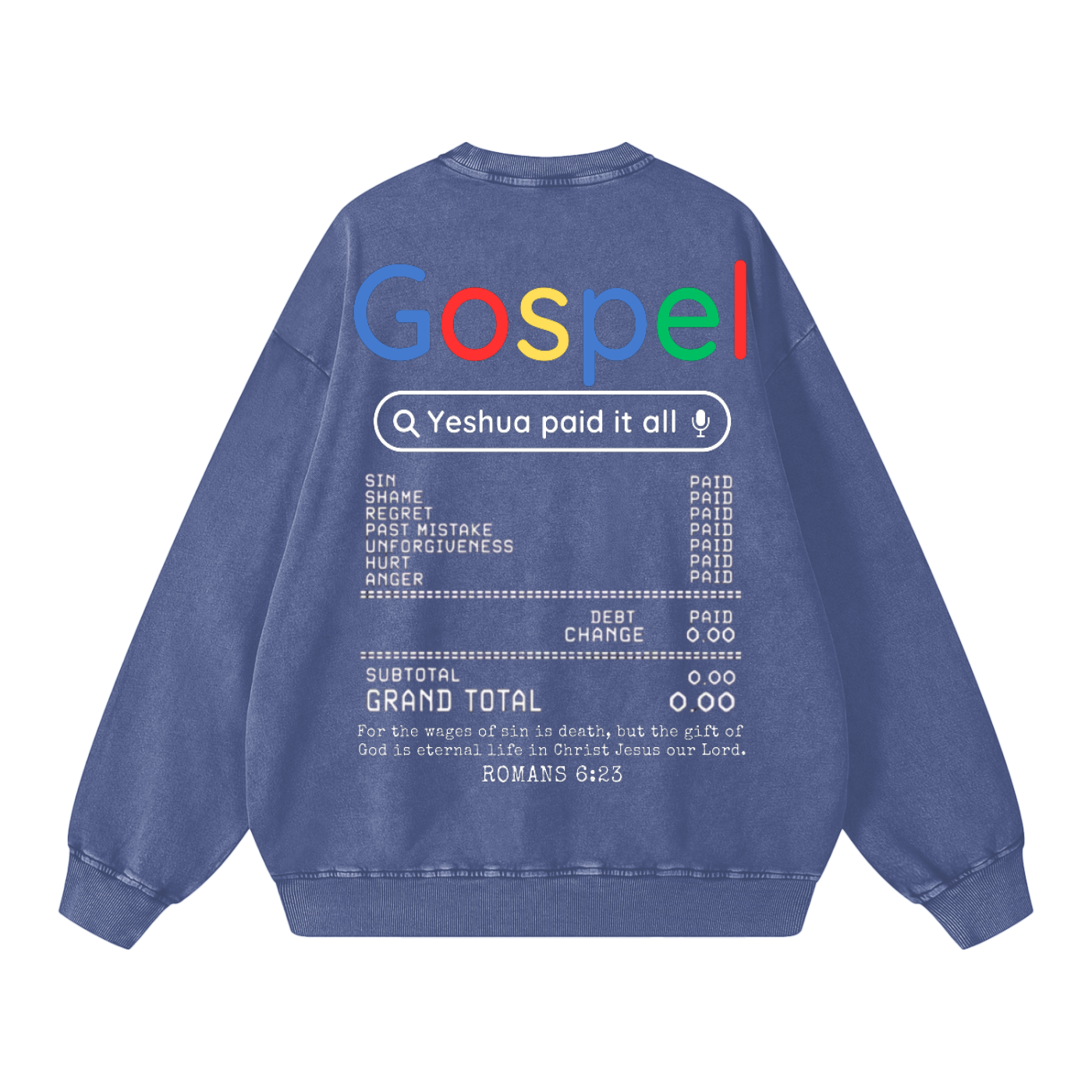 Gospel Snow Washed Oversized Sweatshirt