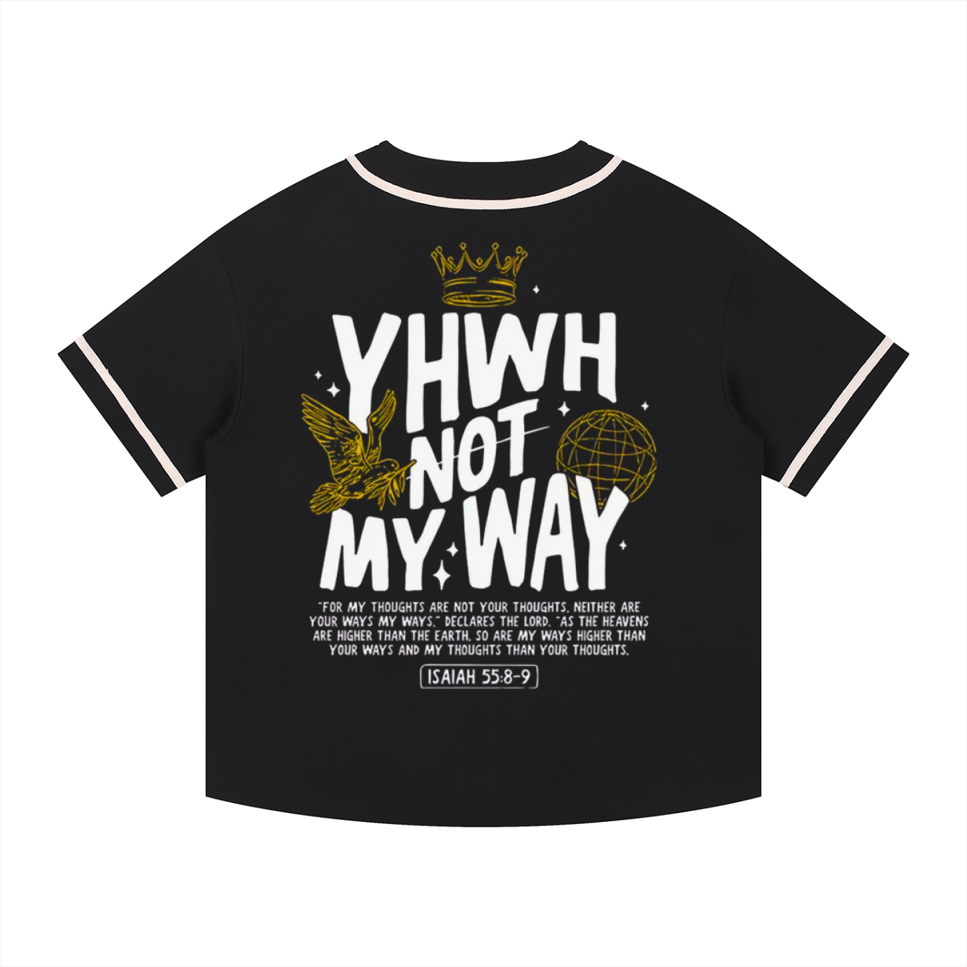 YHWH/Fishers of Men Contrast Piped Button-Up Jersey