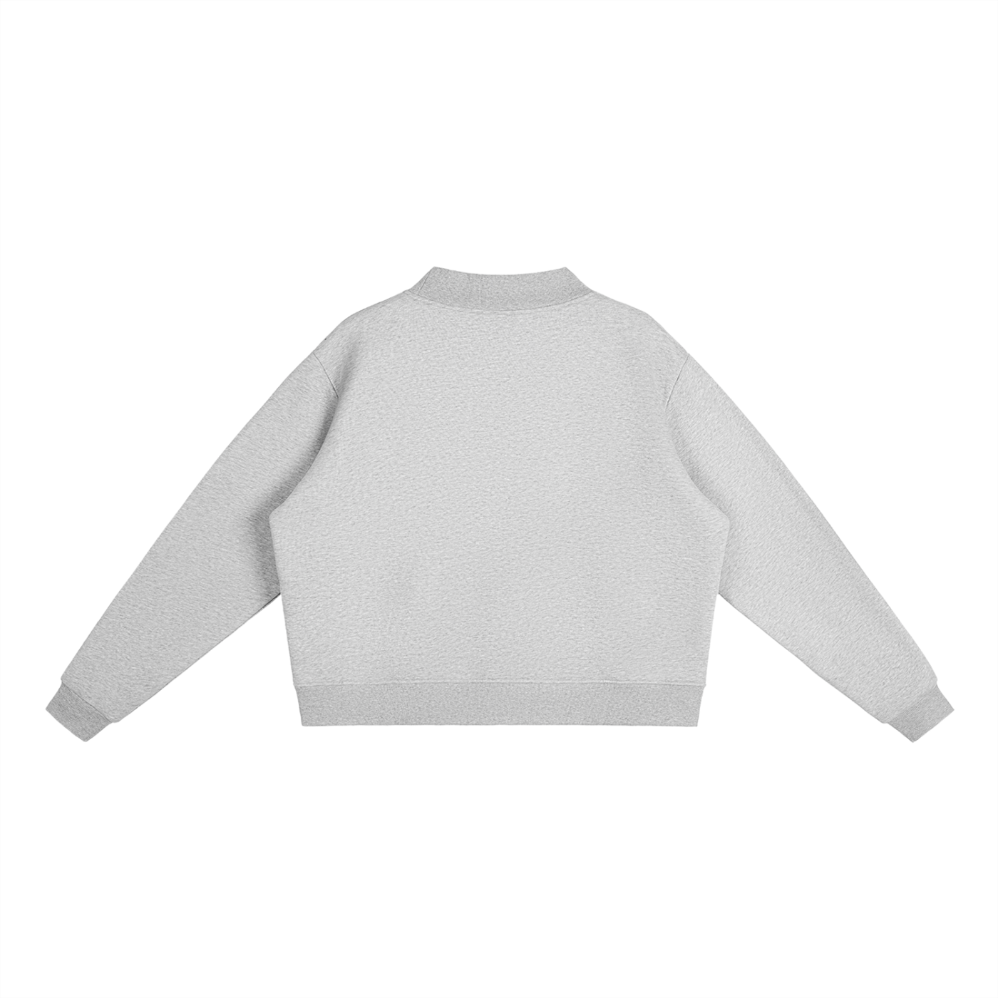 "God is light" Essential Fleece Mock-Neck Crew Sweatshirt