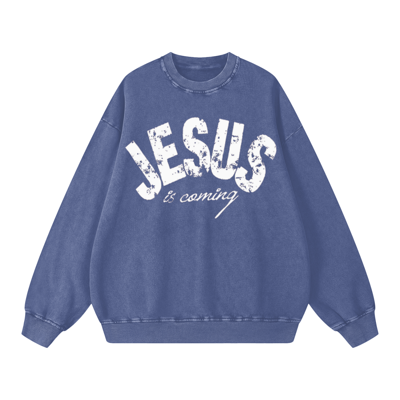 "Are You Ready" Snow Washed Oversized Sweatshirt